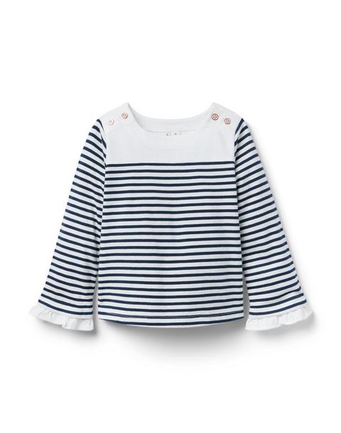 Striped Bell Sleeve Top