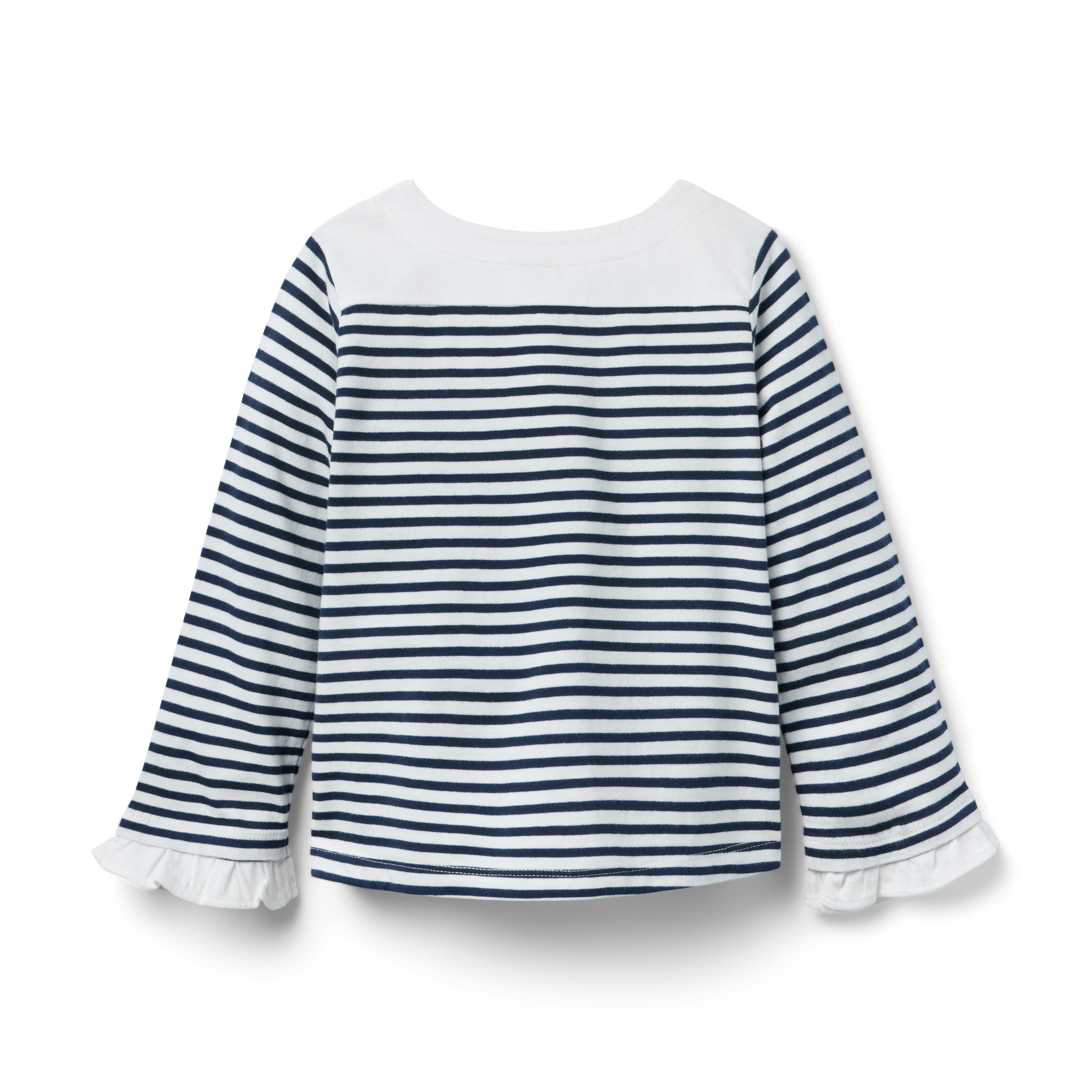 Striped Bell Sleeve Top image number 1