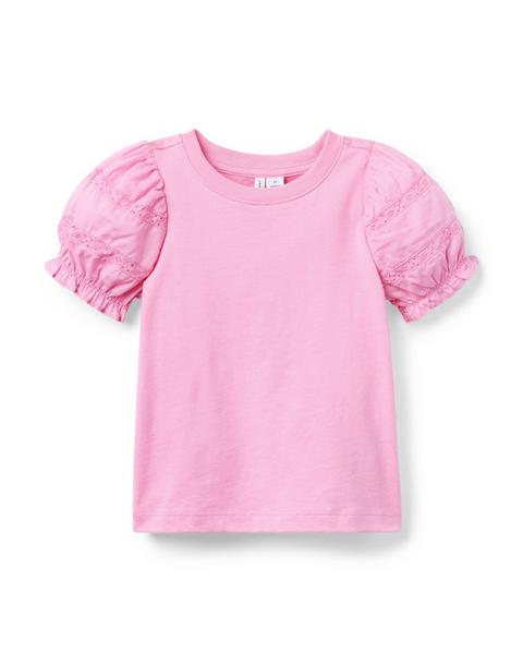 Lace Puff Sleeve Top