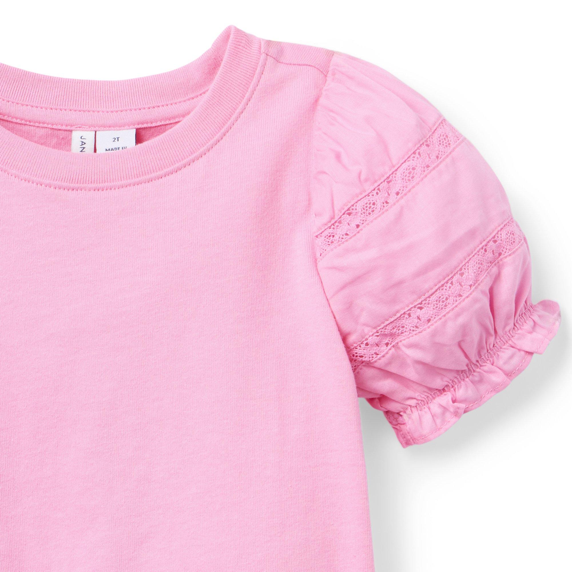 Lace Puff Sleeve Top image number 1