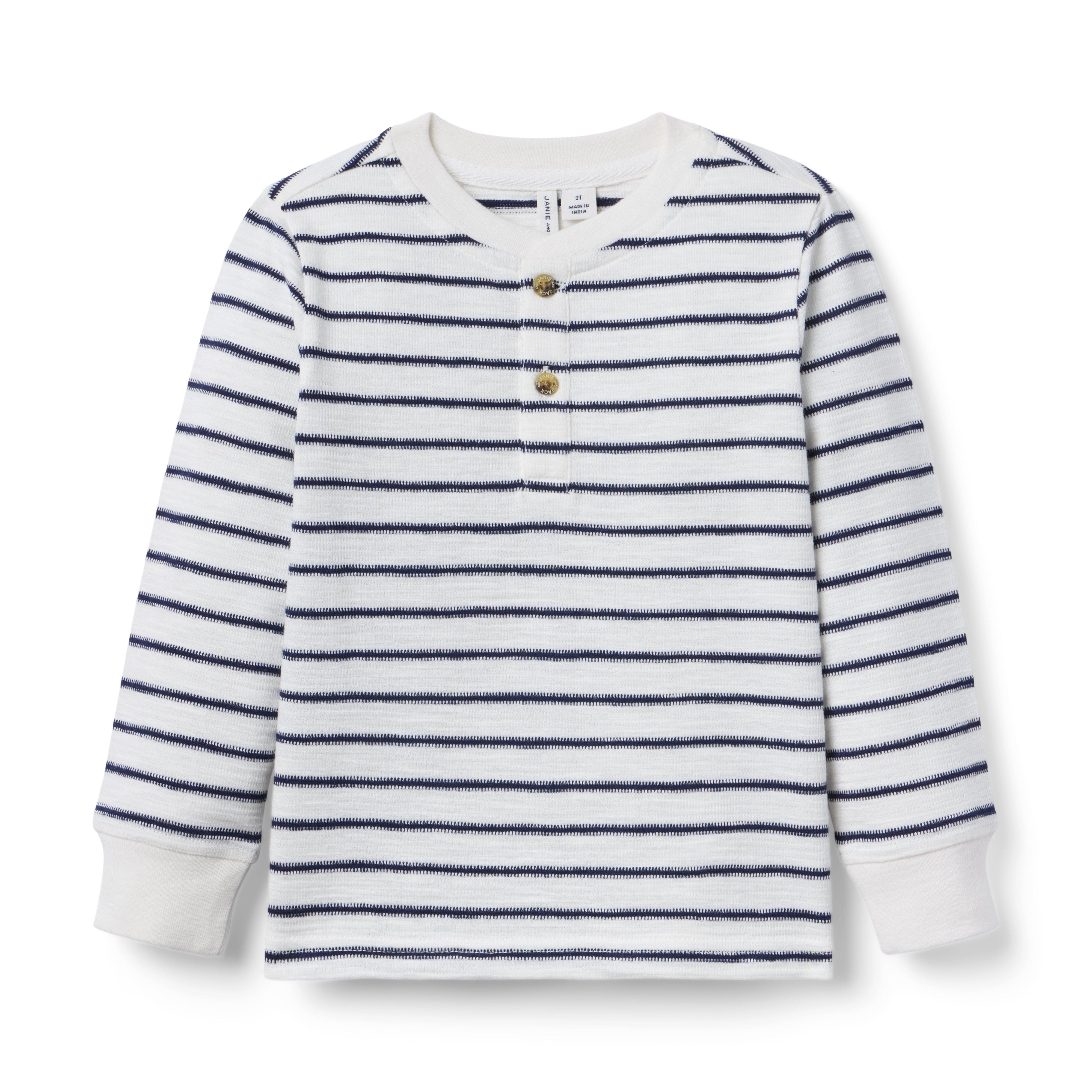 Striped Henley Tee