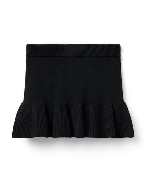 Ruffle Hem Sweater Skirt