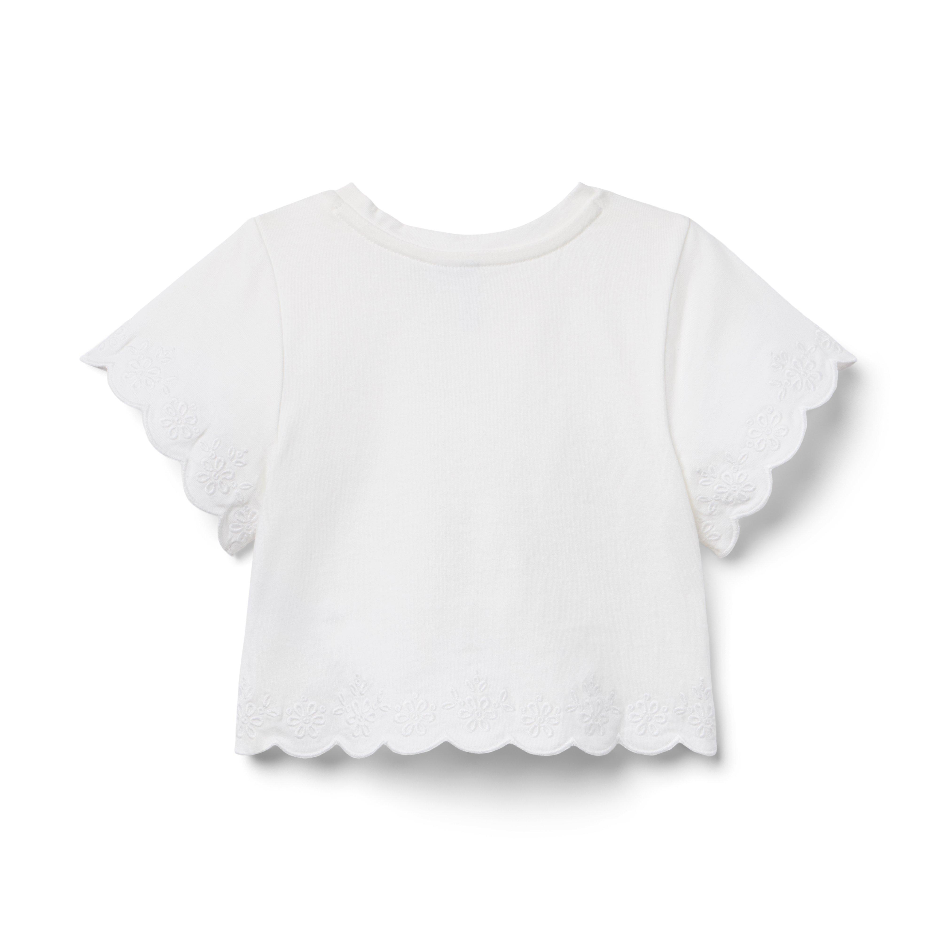 Embroidered Eyelet Trim Top image number 2