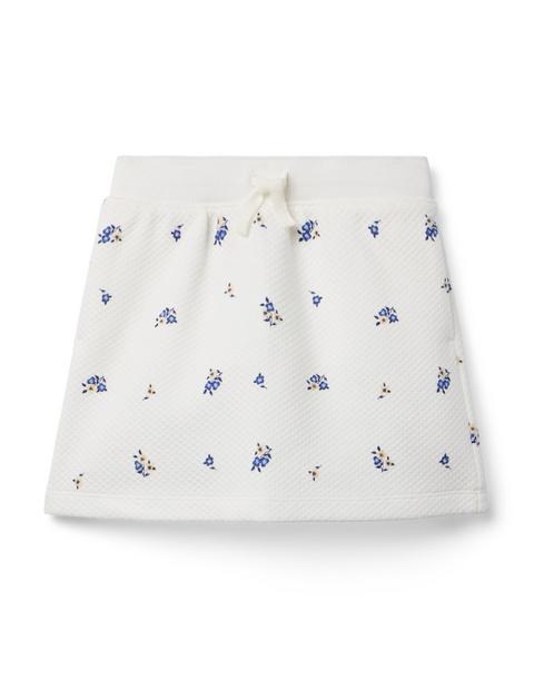 Quilted Floral Skirt