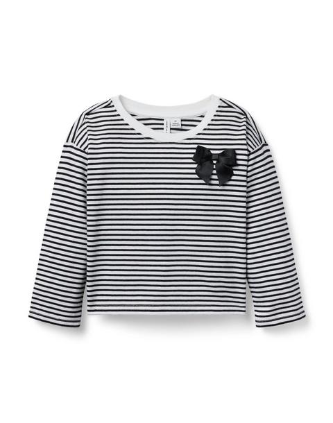Striped Bow Top