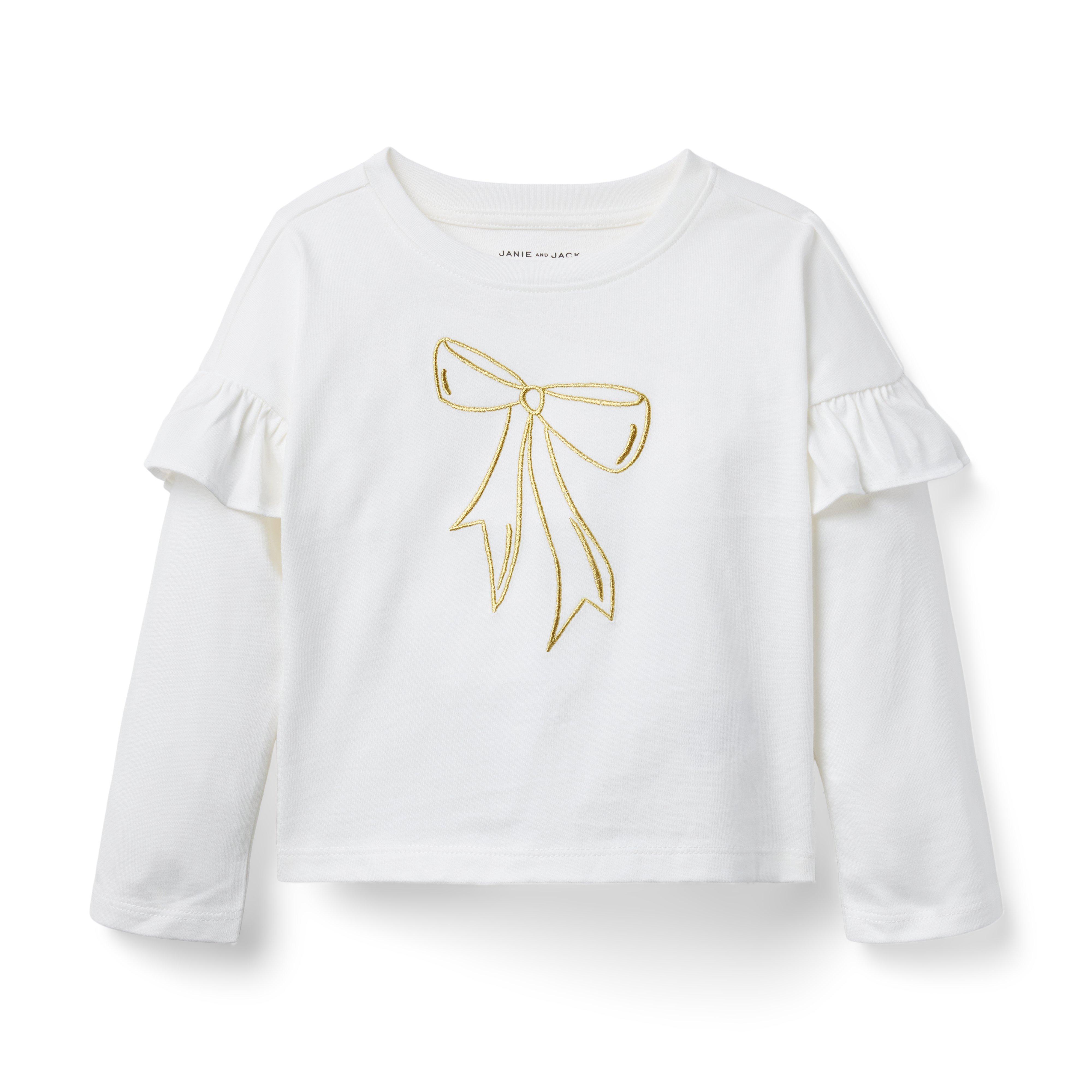 Embroidered Bow Top