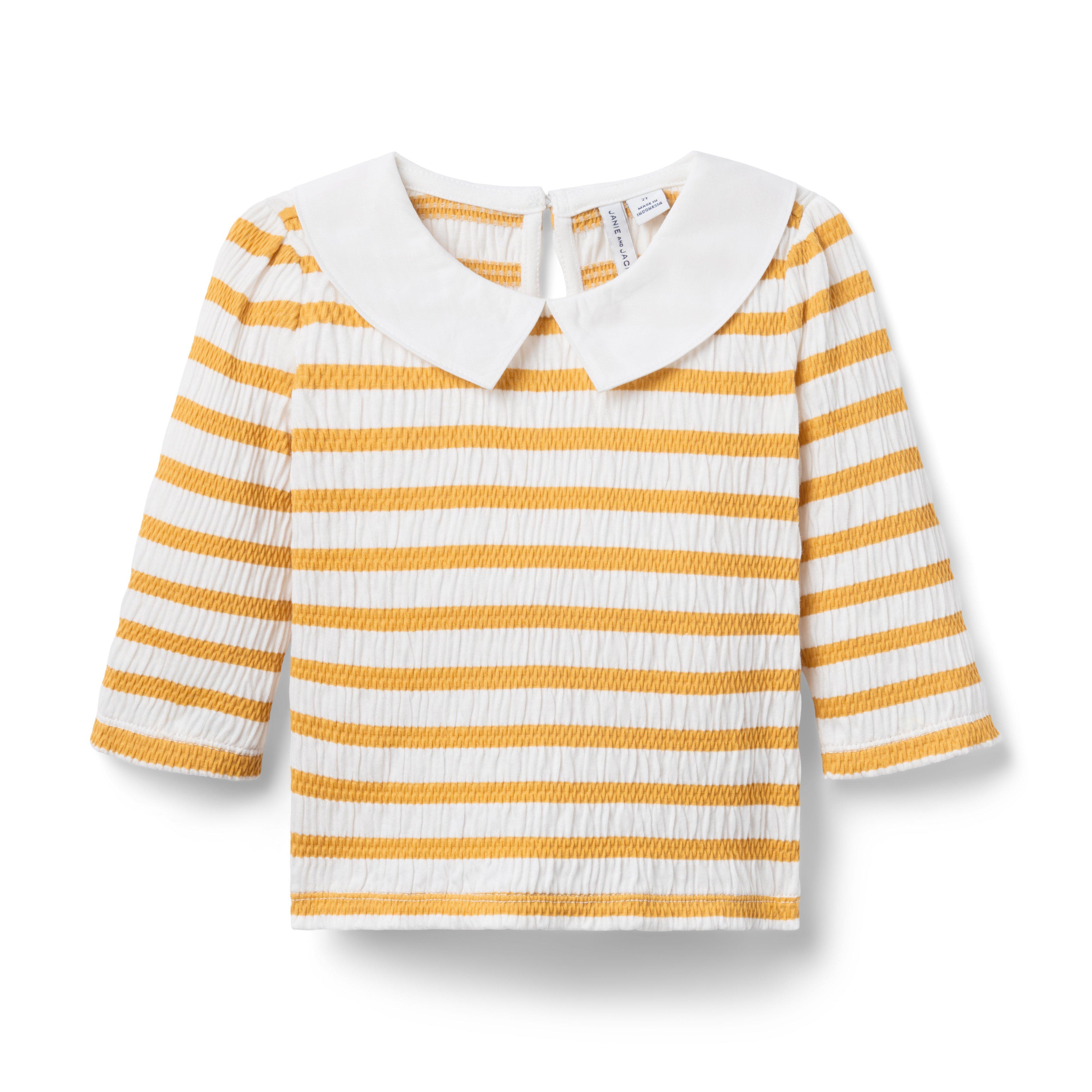 Smocked Stripe Top