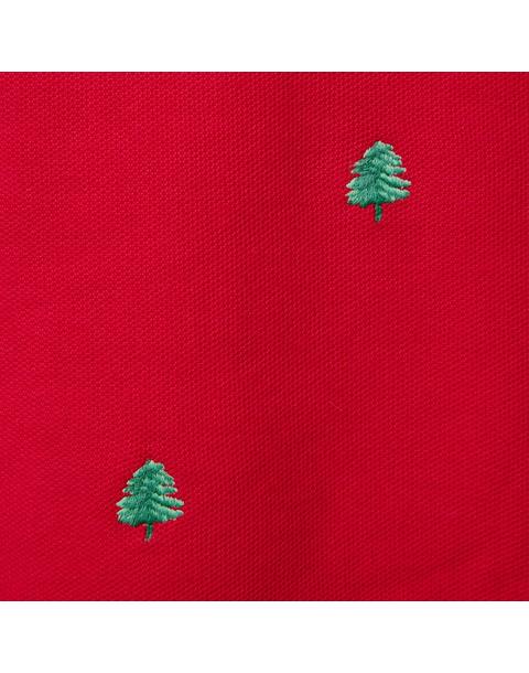 Embroidered Tree Pique Polo