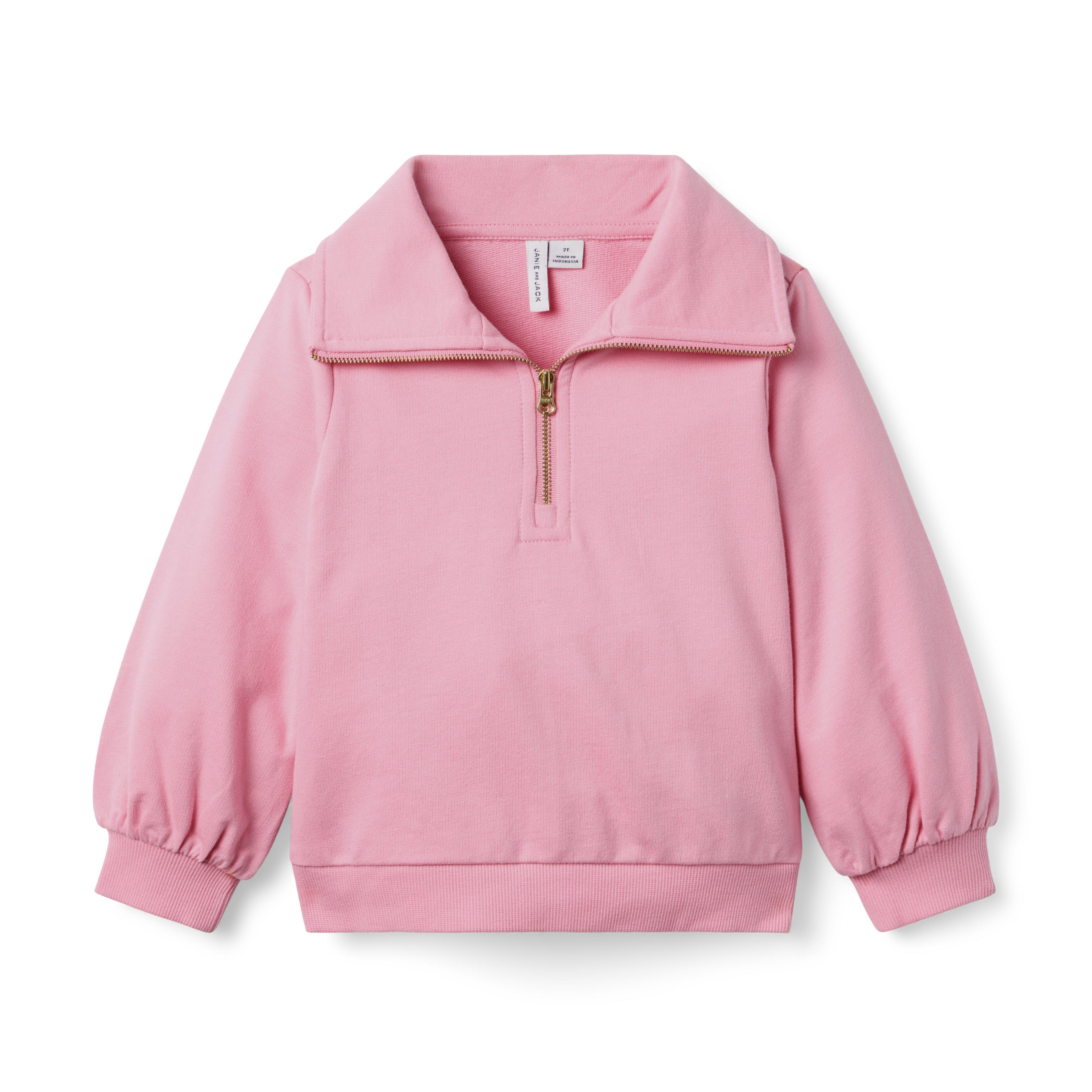 French Terry Half Zip Sweatshirt