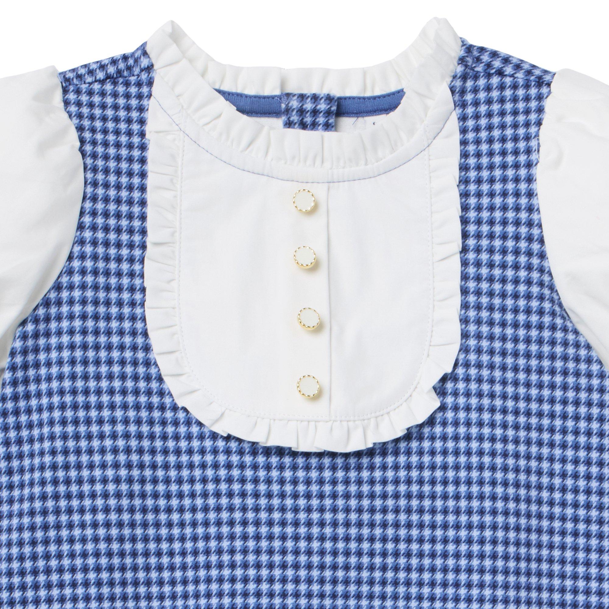 Houndstooth Puff Sleeve Dress image number 1