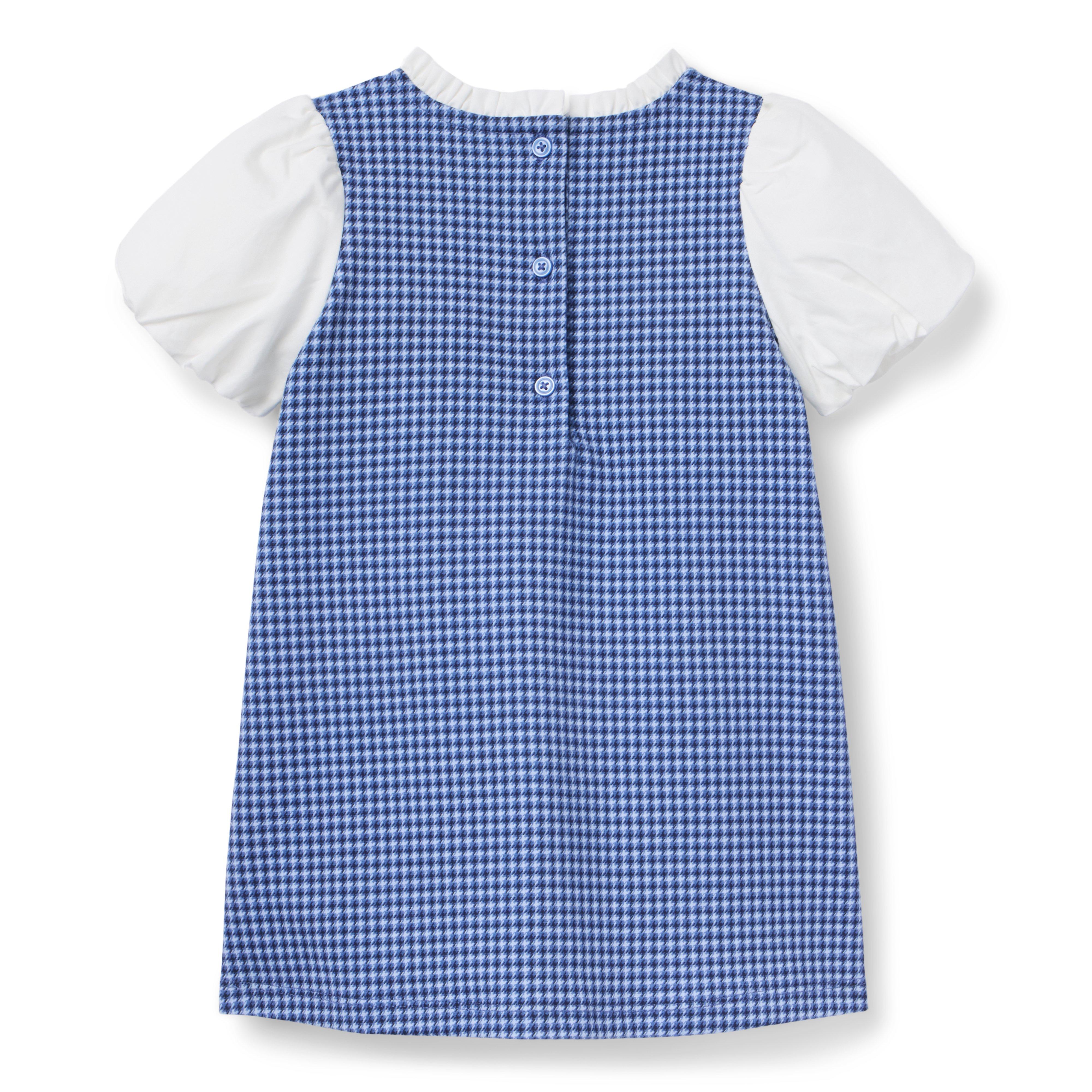 Houndstooth Puff Sleeve Dress image number 2