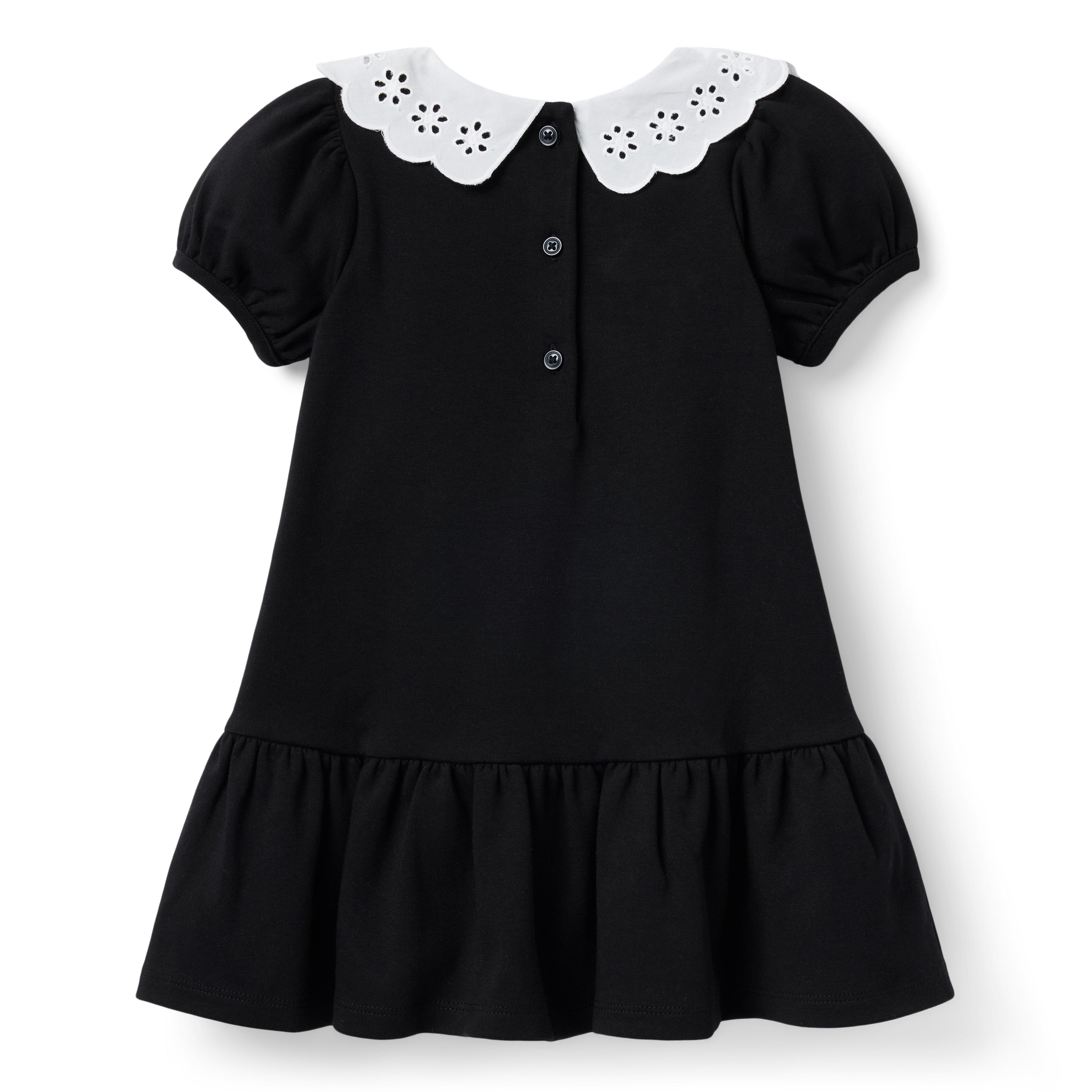 Eyelet Collar Ponte Dress image number 1