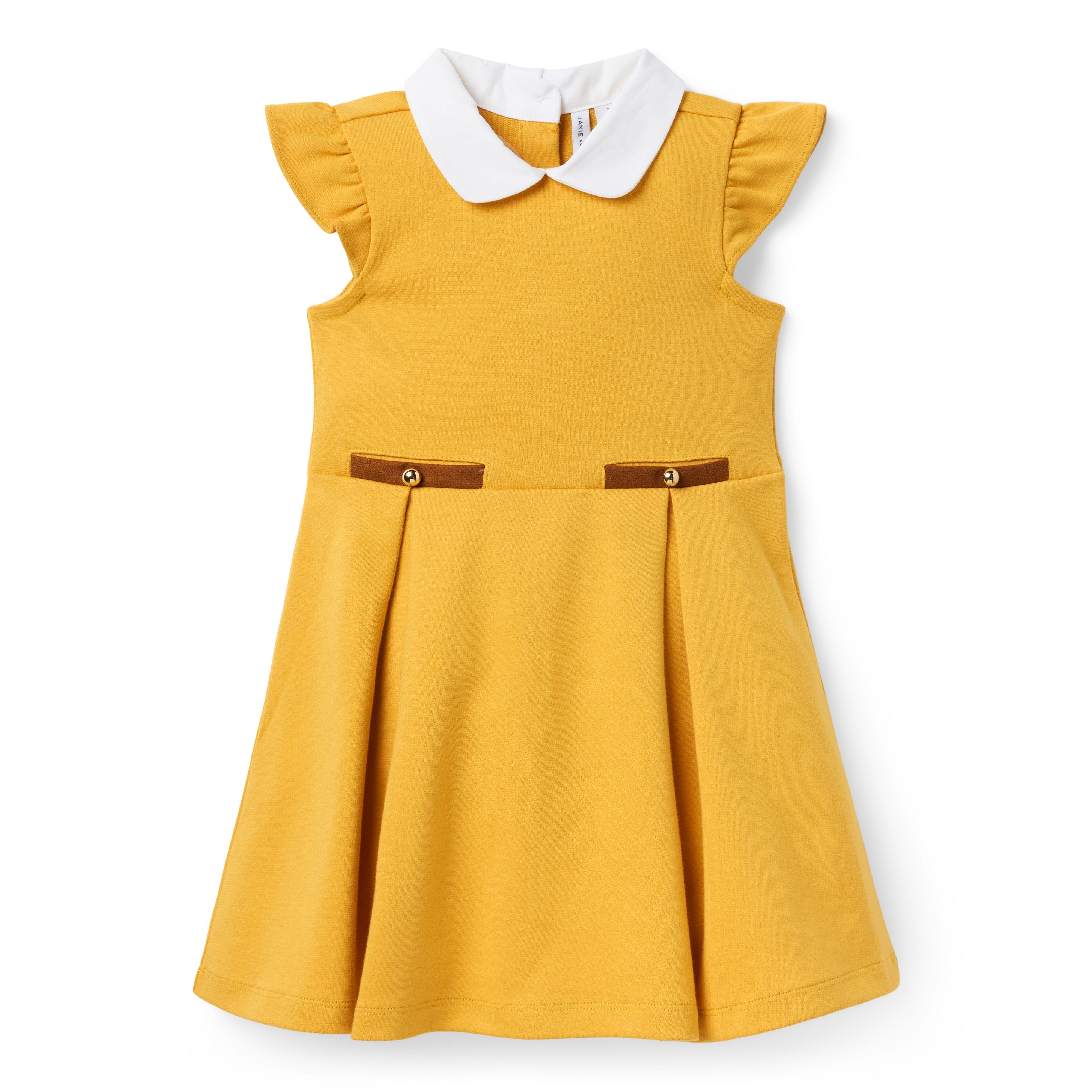 Flutter Sleeve Ponte Dress