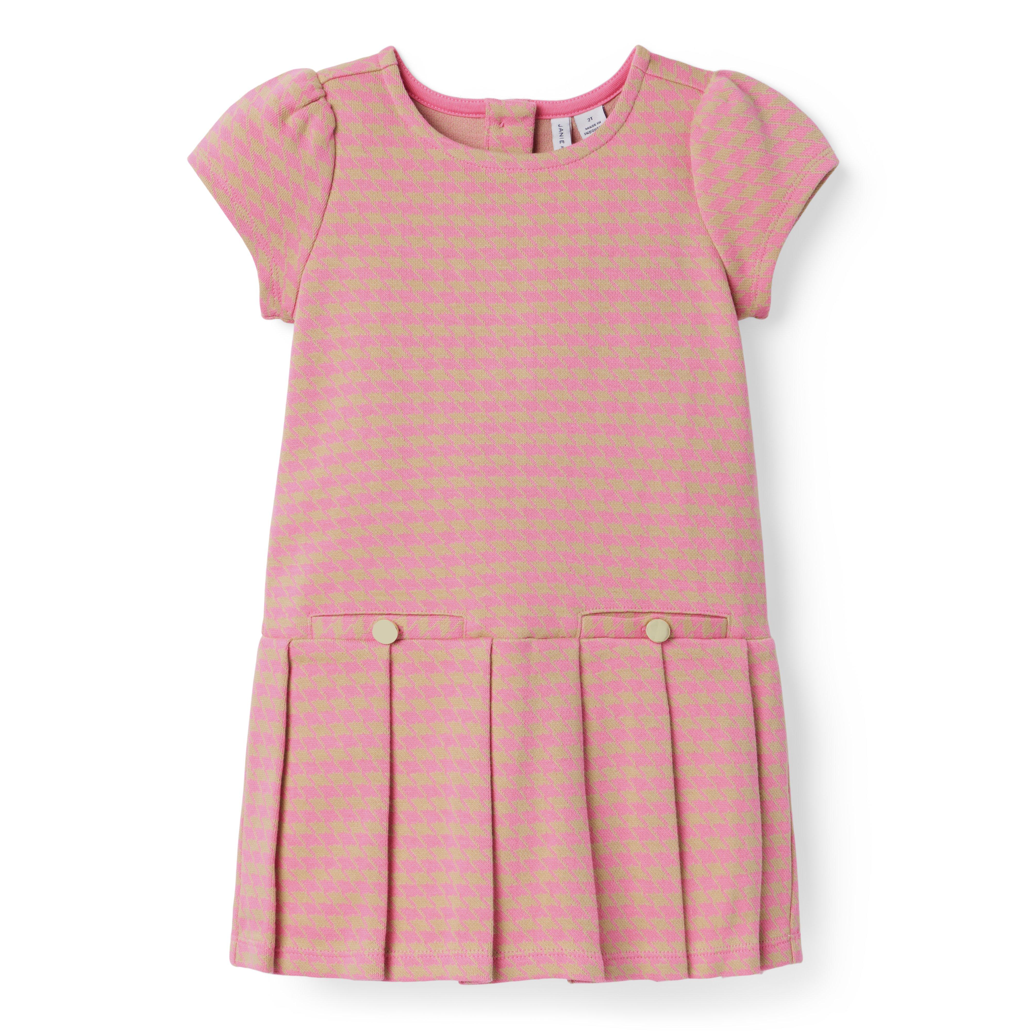 The Houndstooth Pleated Dress