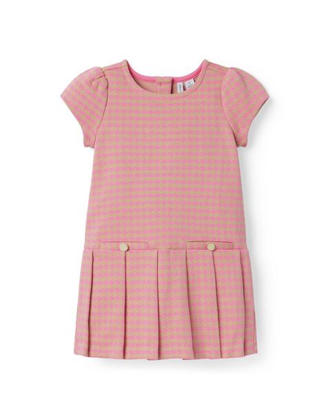 The Houndstooth Pleated Dress