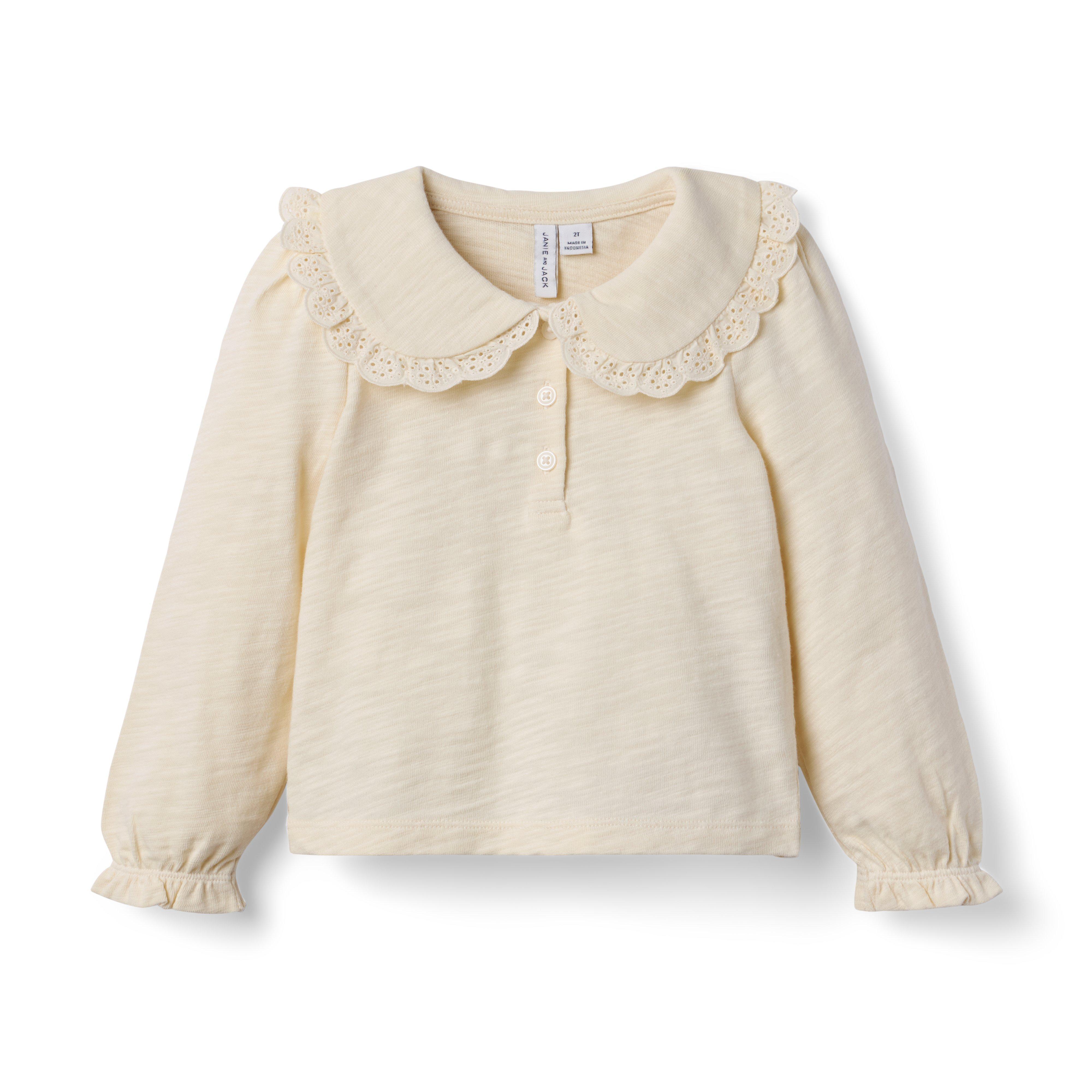 Lace Collared Top