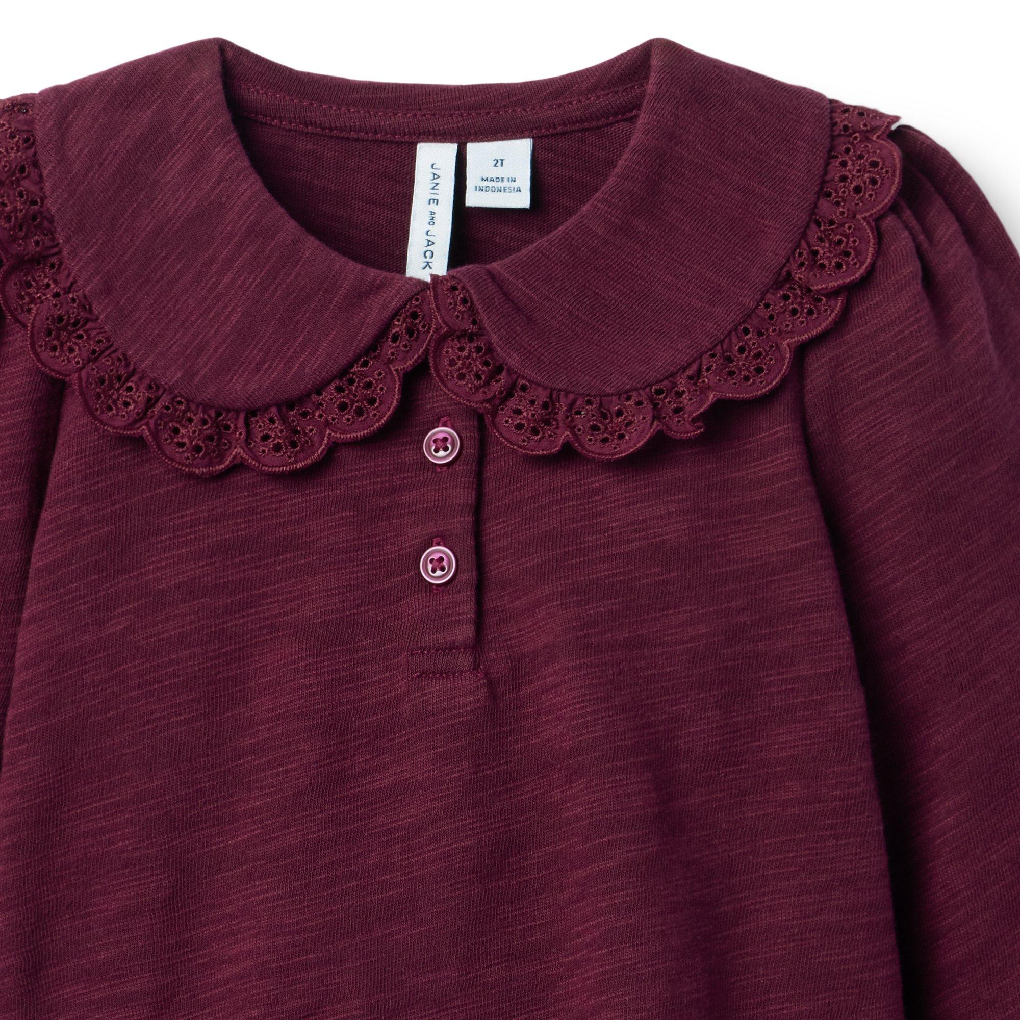 Lace Collared Top image number 1