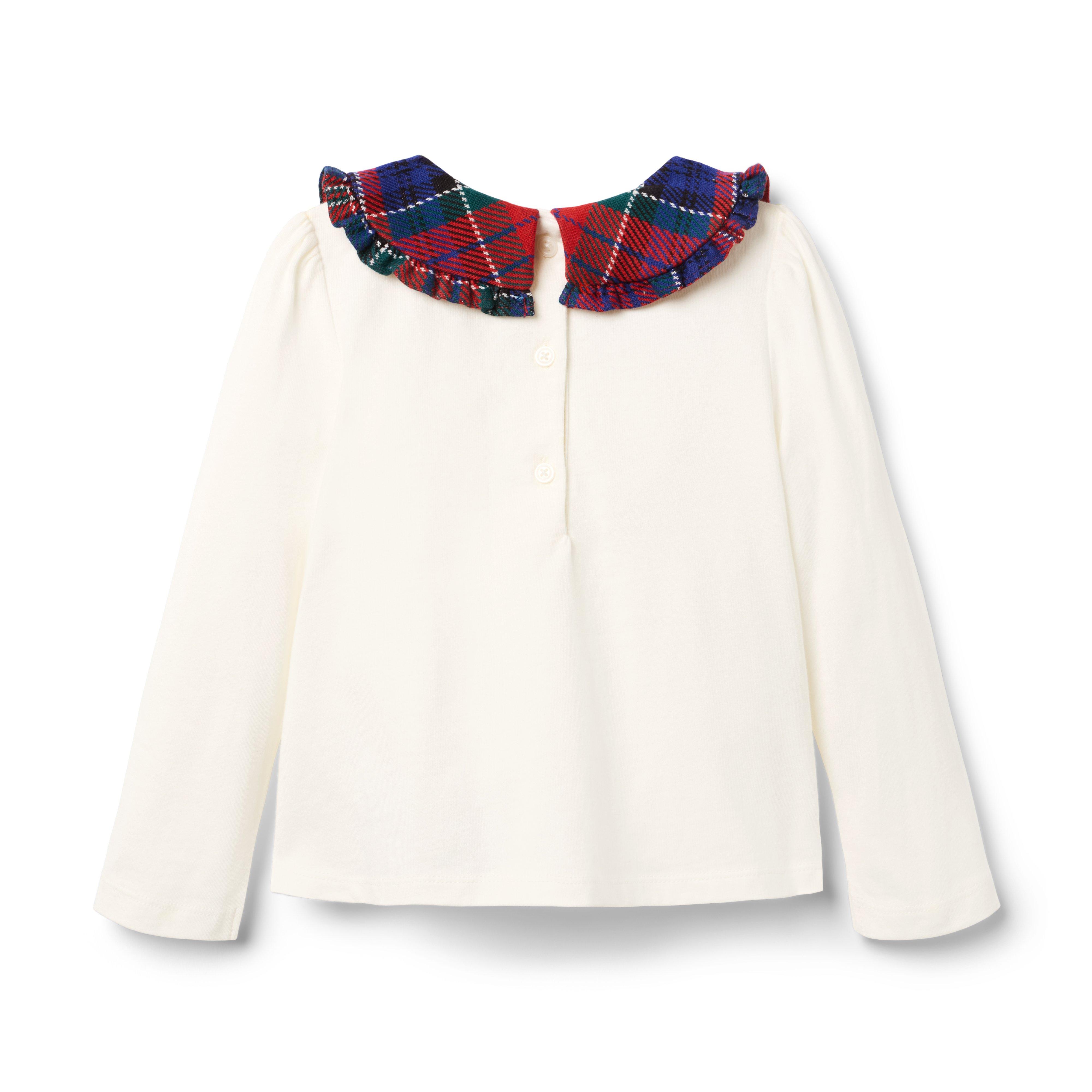 Tartan Ruffle Collar Top image number 2