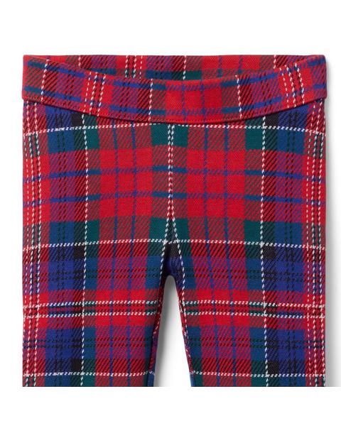 Tartan Button Cuff Pant