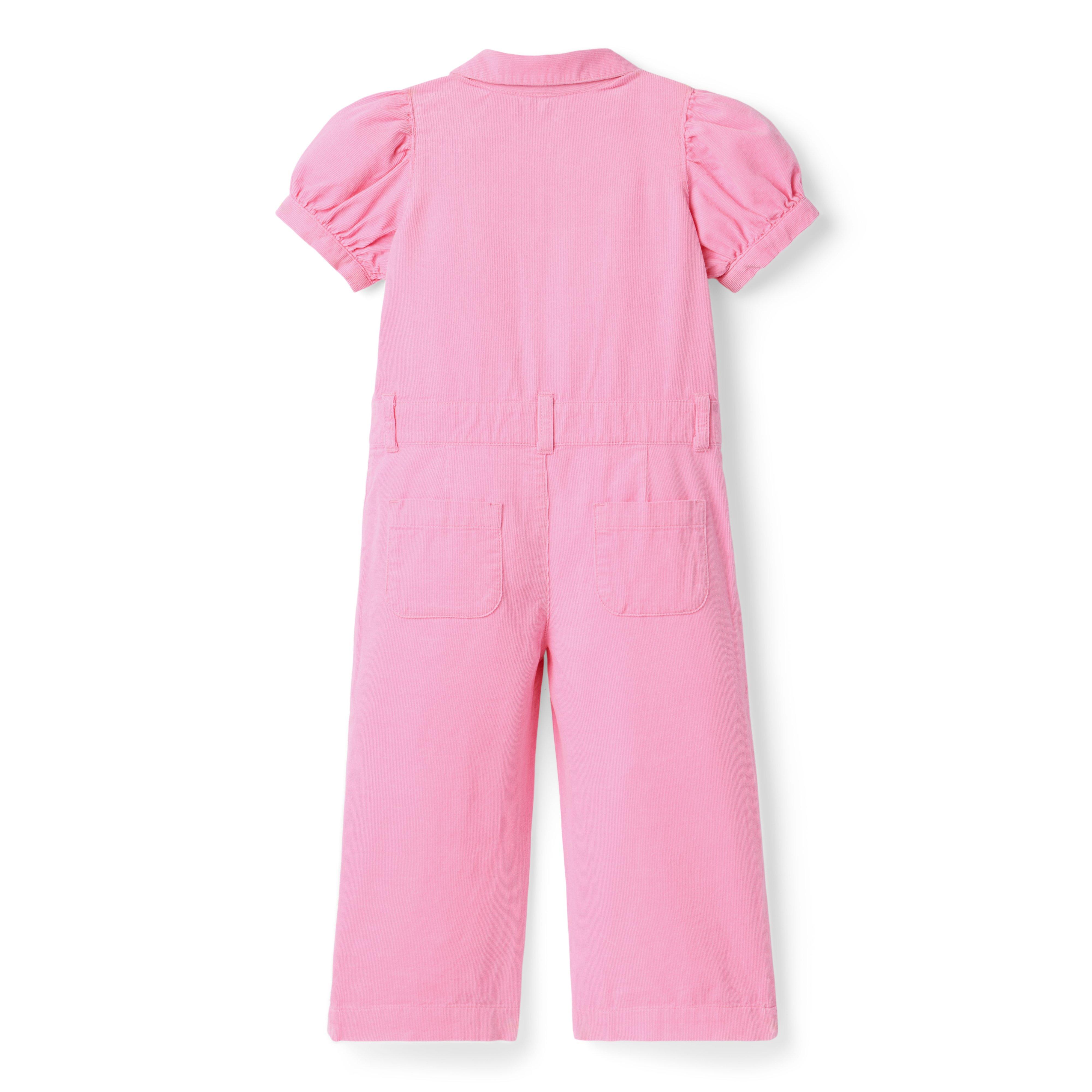 Corduroy Puff Sleeve Jumpsuit image number 2