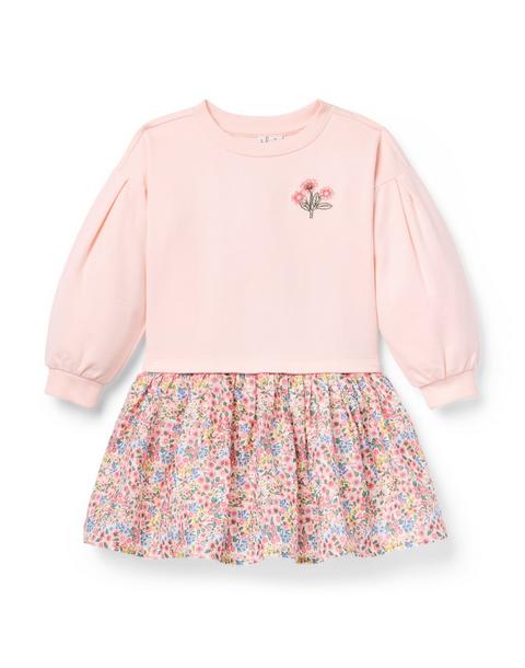 Ditsy Floral Sweatshirt Dress