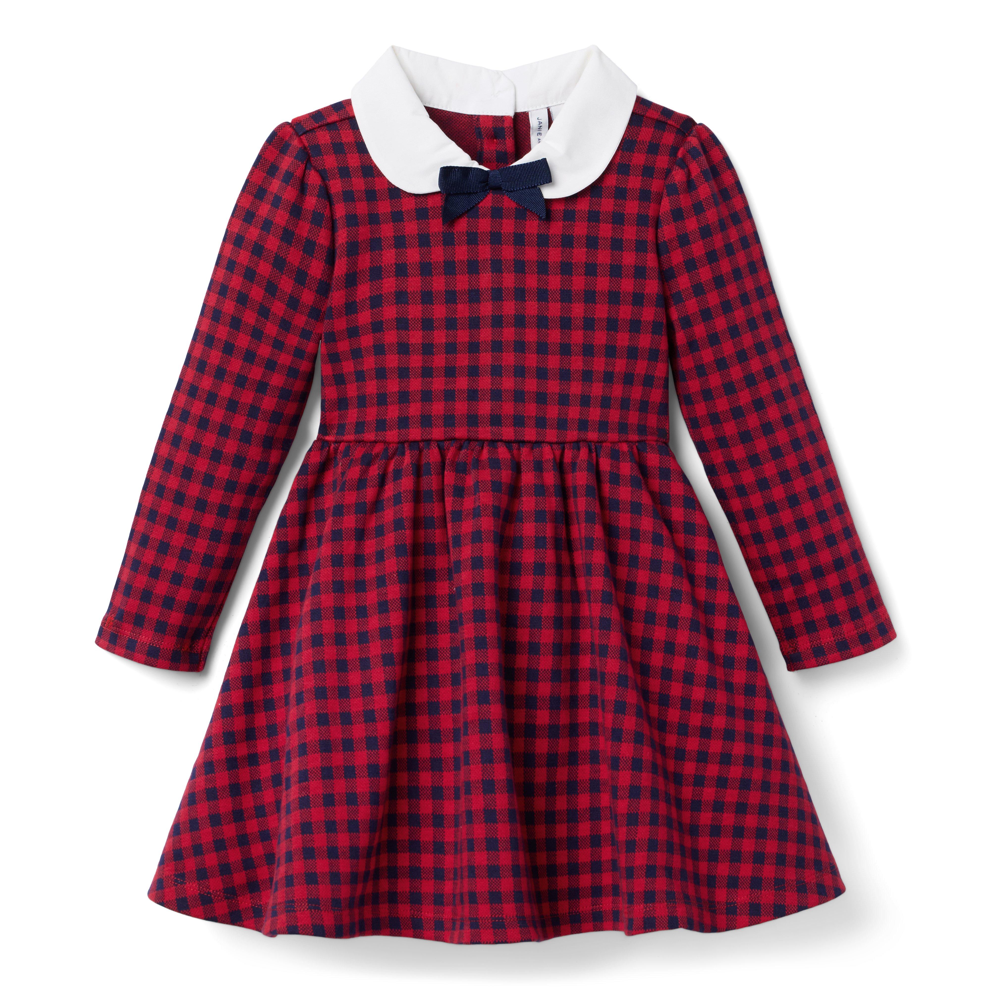 Gingham Jacquard Dress