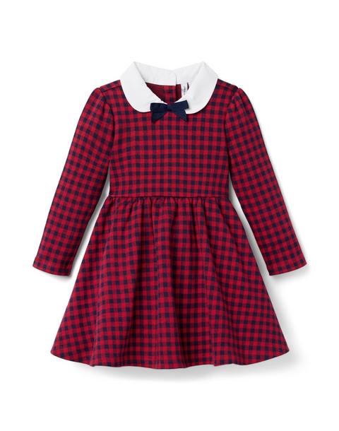 Gingham Jacquard Dress
