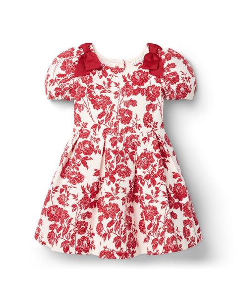 The Floral Quilted Bow Dress