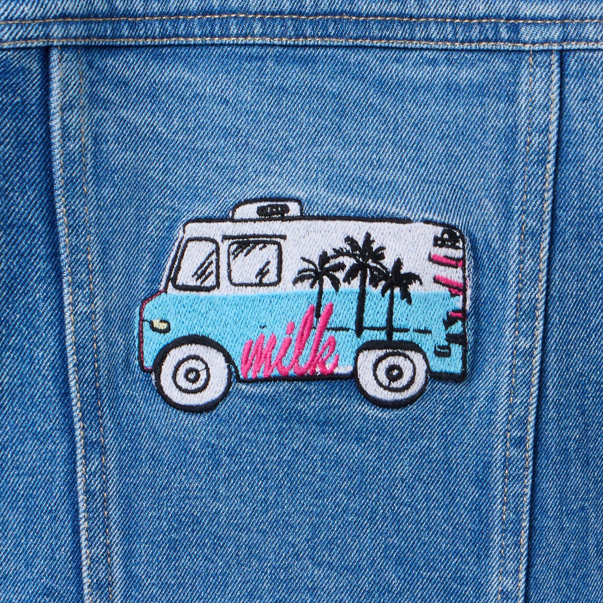 Milk Bar x Janie and Jack Denim Trucker Jacket image number 3