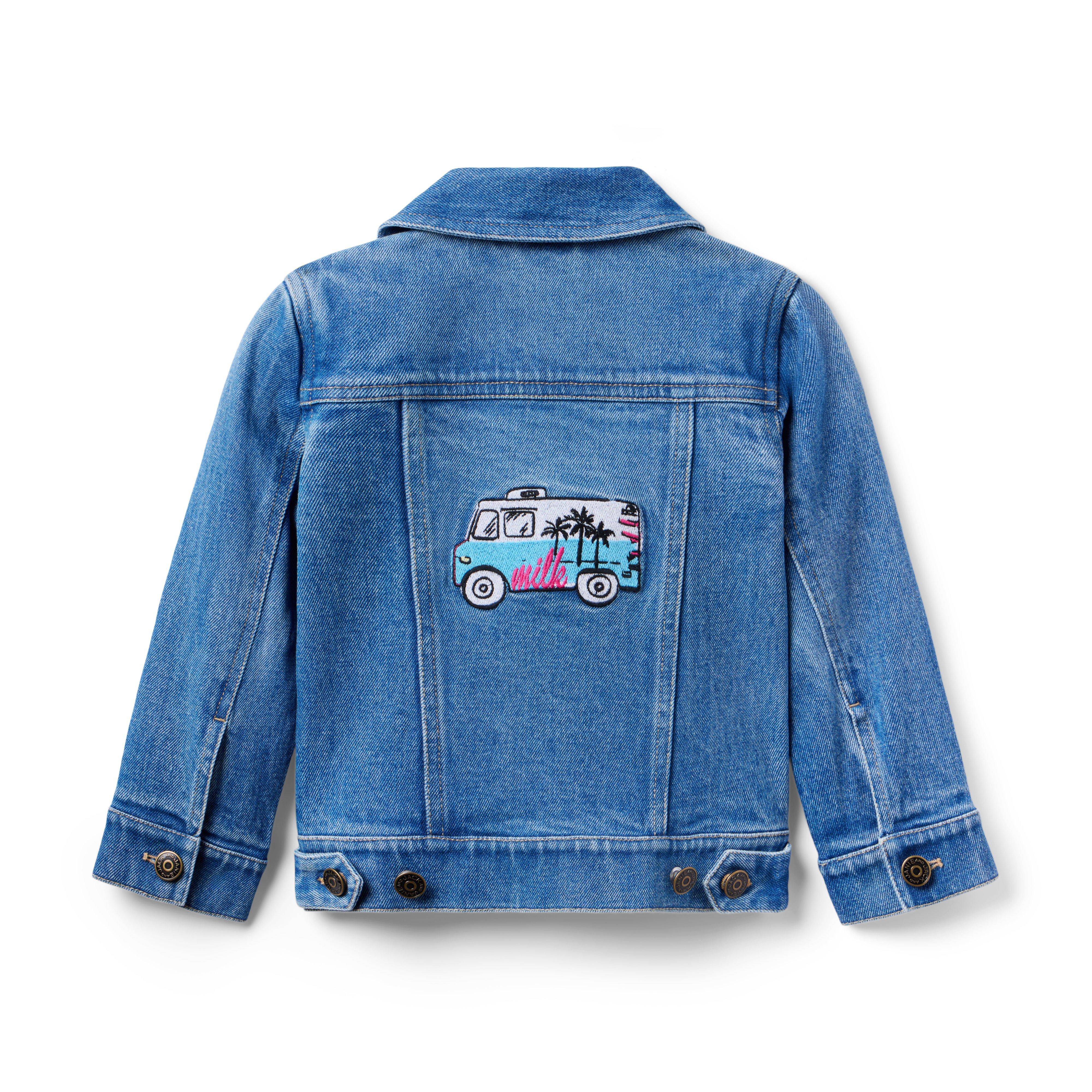 Milk Bar x Janie and Jack Denim Trucker Jacket image number 1