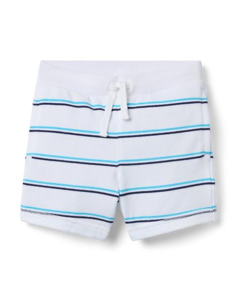 Milk Bar x Janie and Jack Striped Short - White Stripe