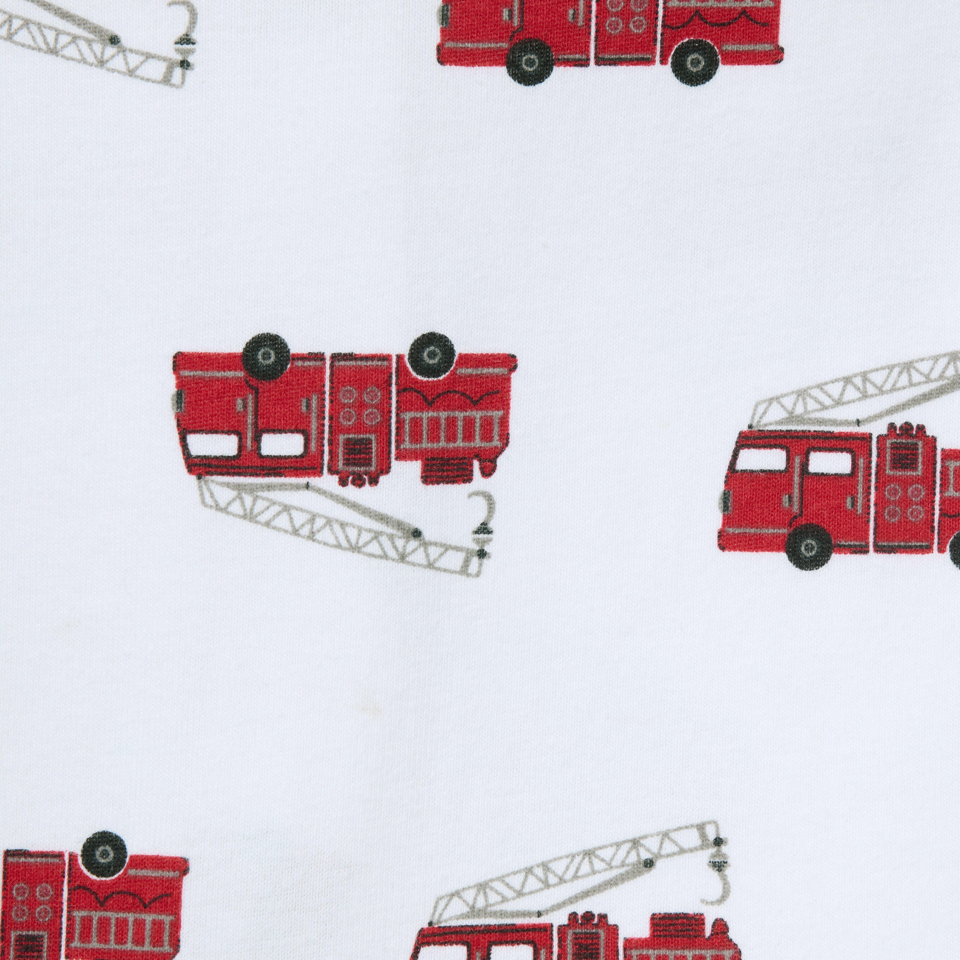 Baby Good Night Footed Pajama In Fire Truck image number 1