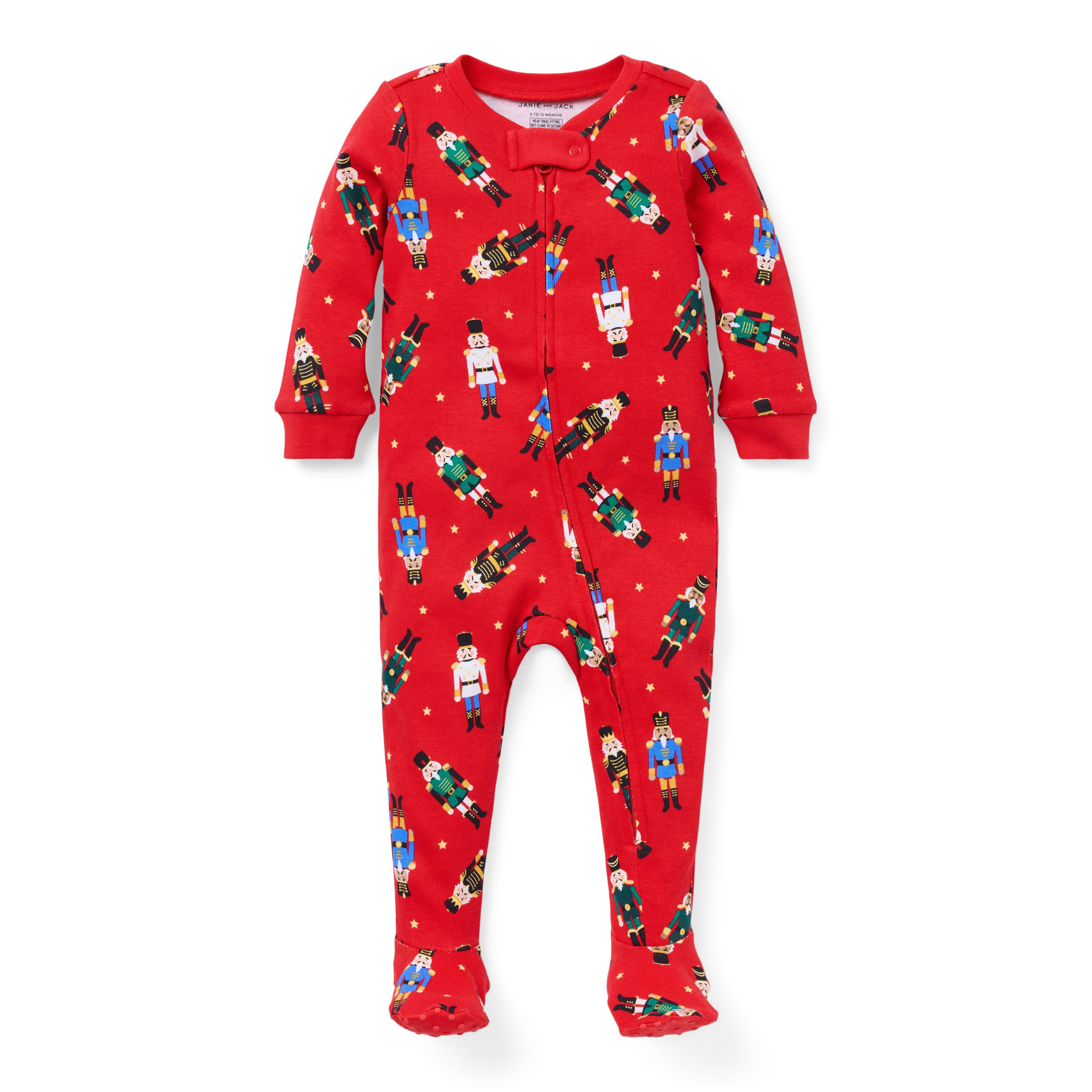 Baby Good Night Footed Pajama In Holiday Nutcracker