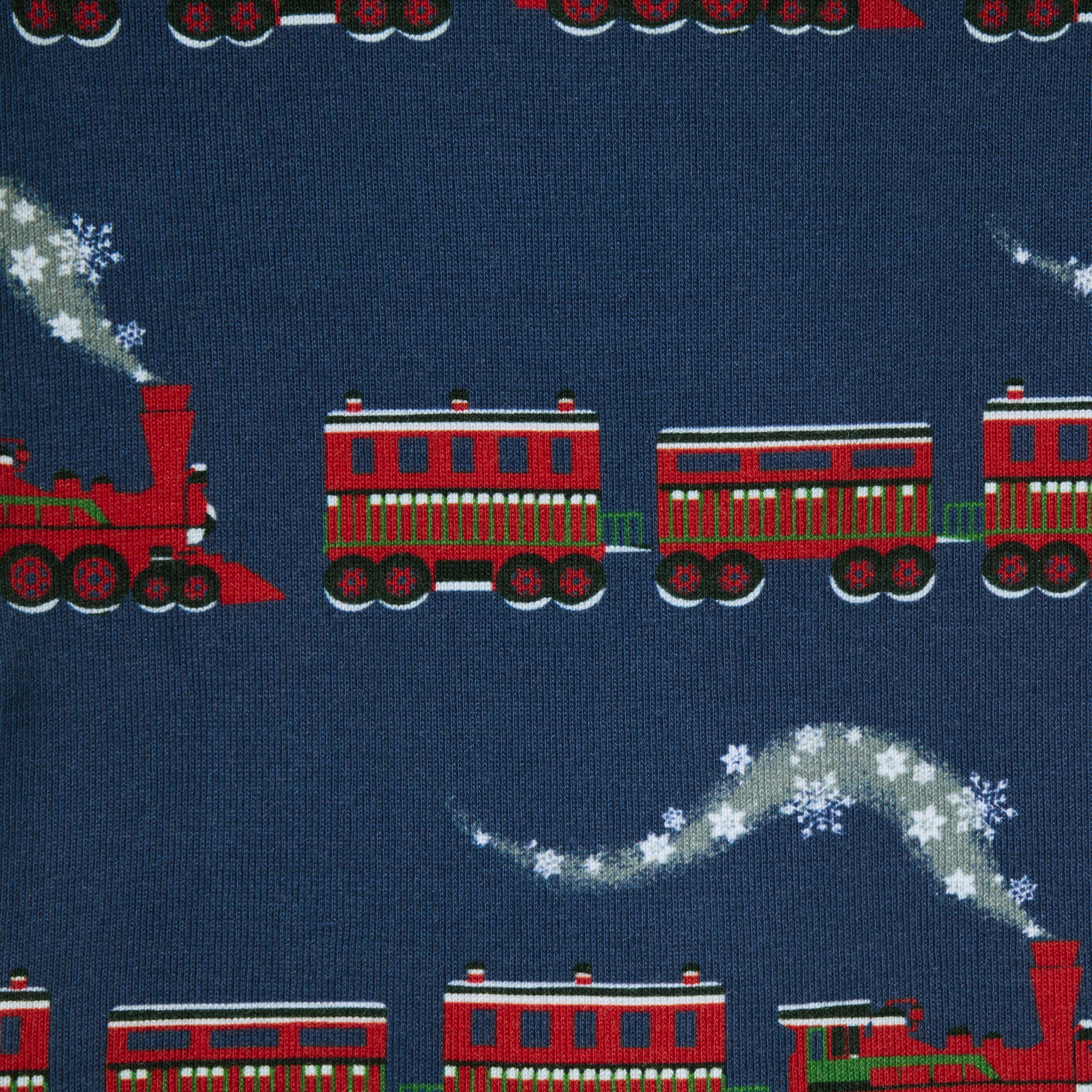 Baby Good Night Footed Pajama In Train image number 1