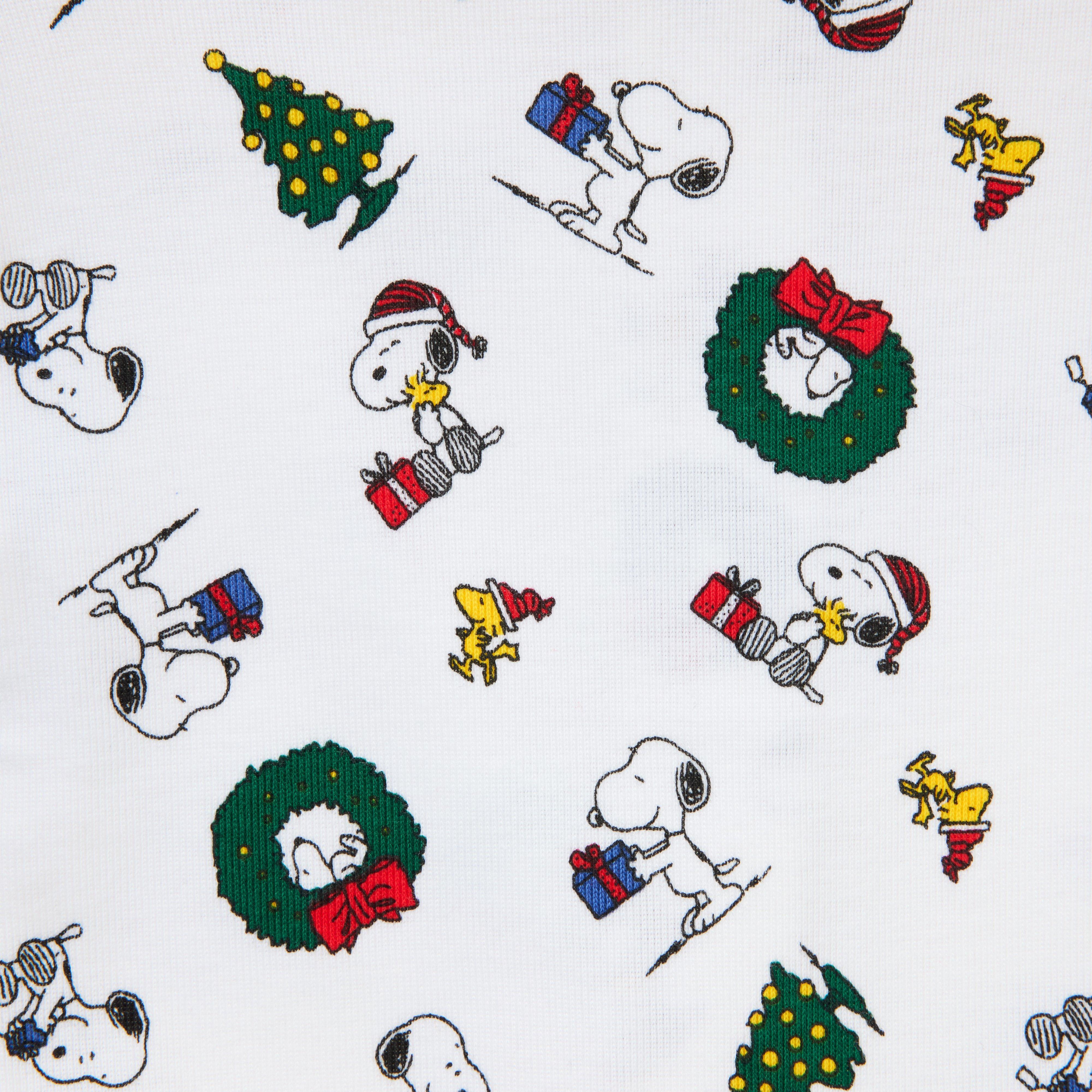 Baby Good Night Footed Pajama In Peanuts Holiday image number 1