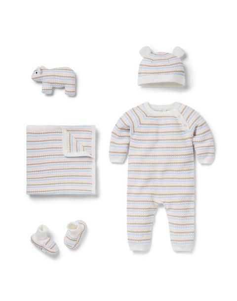 Baby Bundle of Love Striped Textured Knit Gift Set