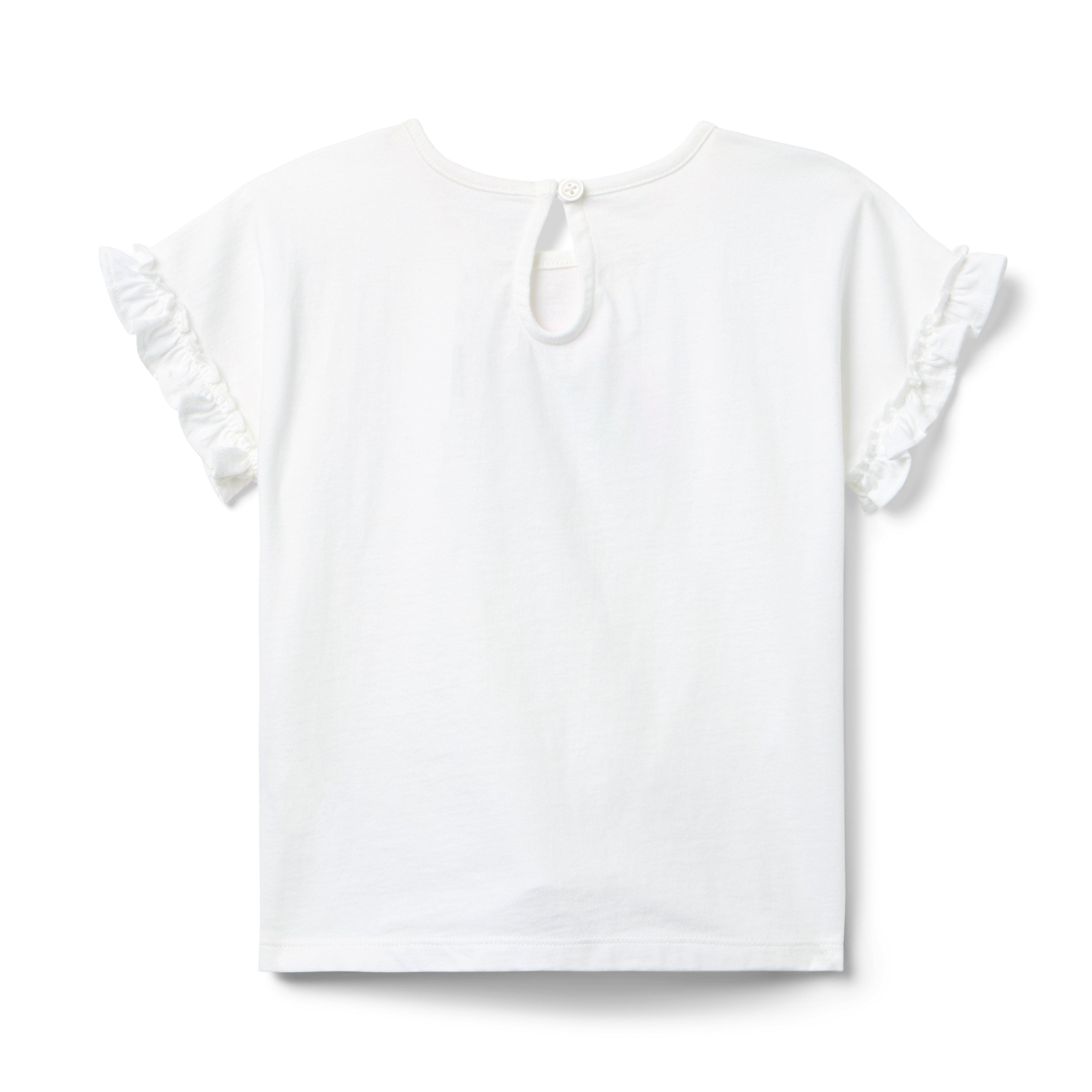 Rainbow Ruffle Sleeve Tee image number 1