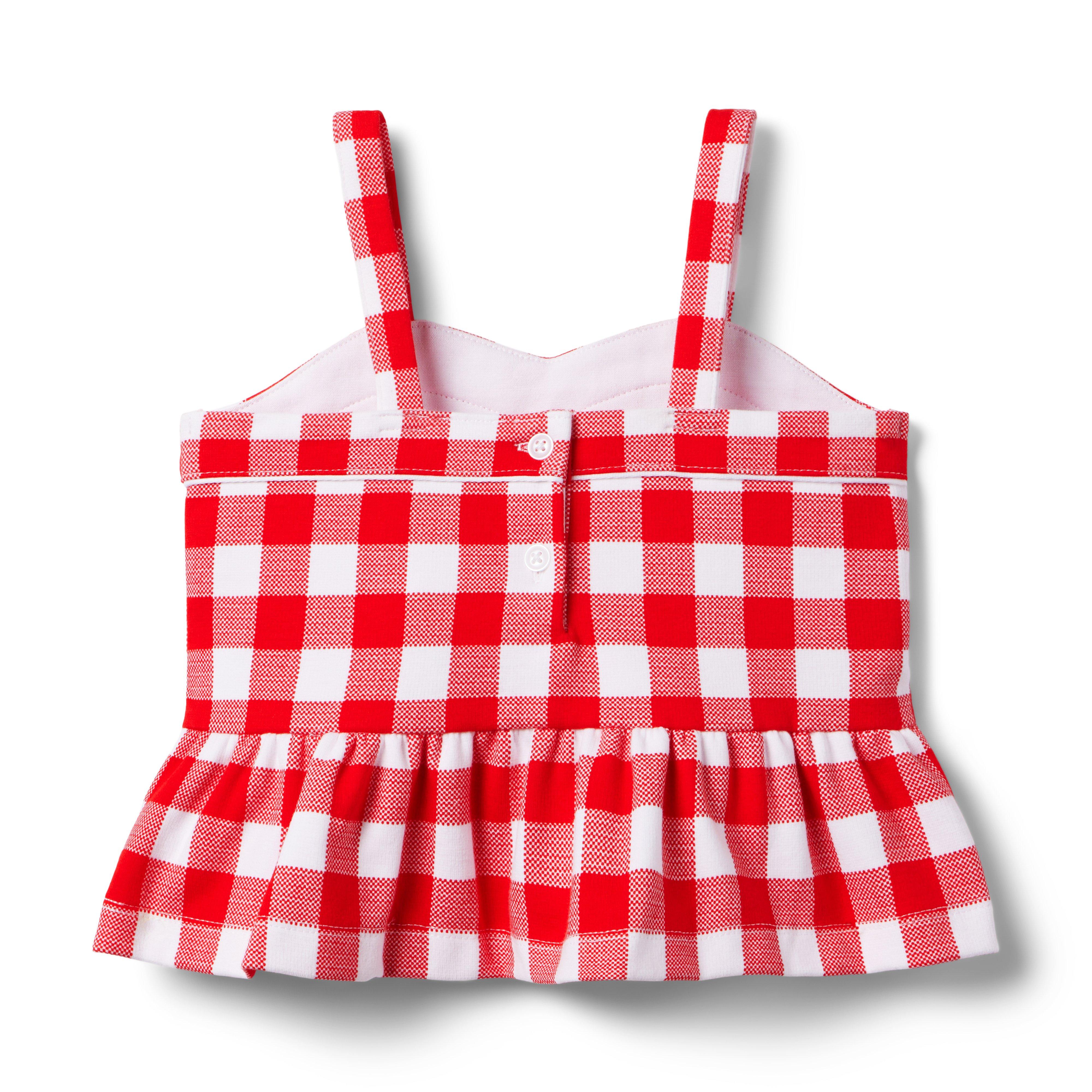 Gingham Peplum Top image number 1