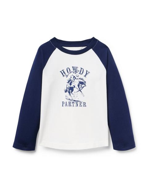 Howdy Baseball Raglan Sleeve Tee