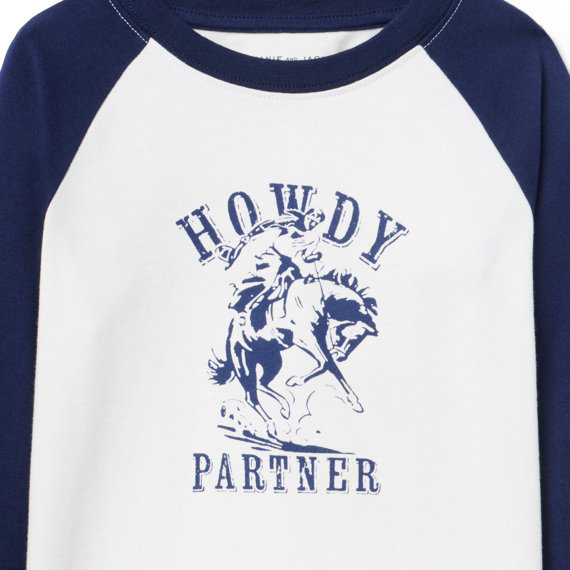 Howdy Baseball Raglan Sleeve Tee image number 1