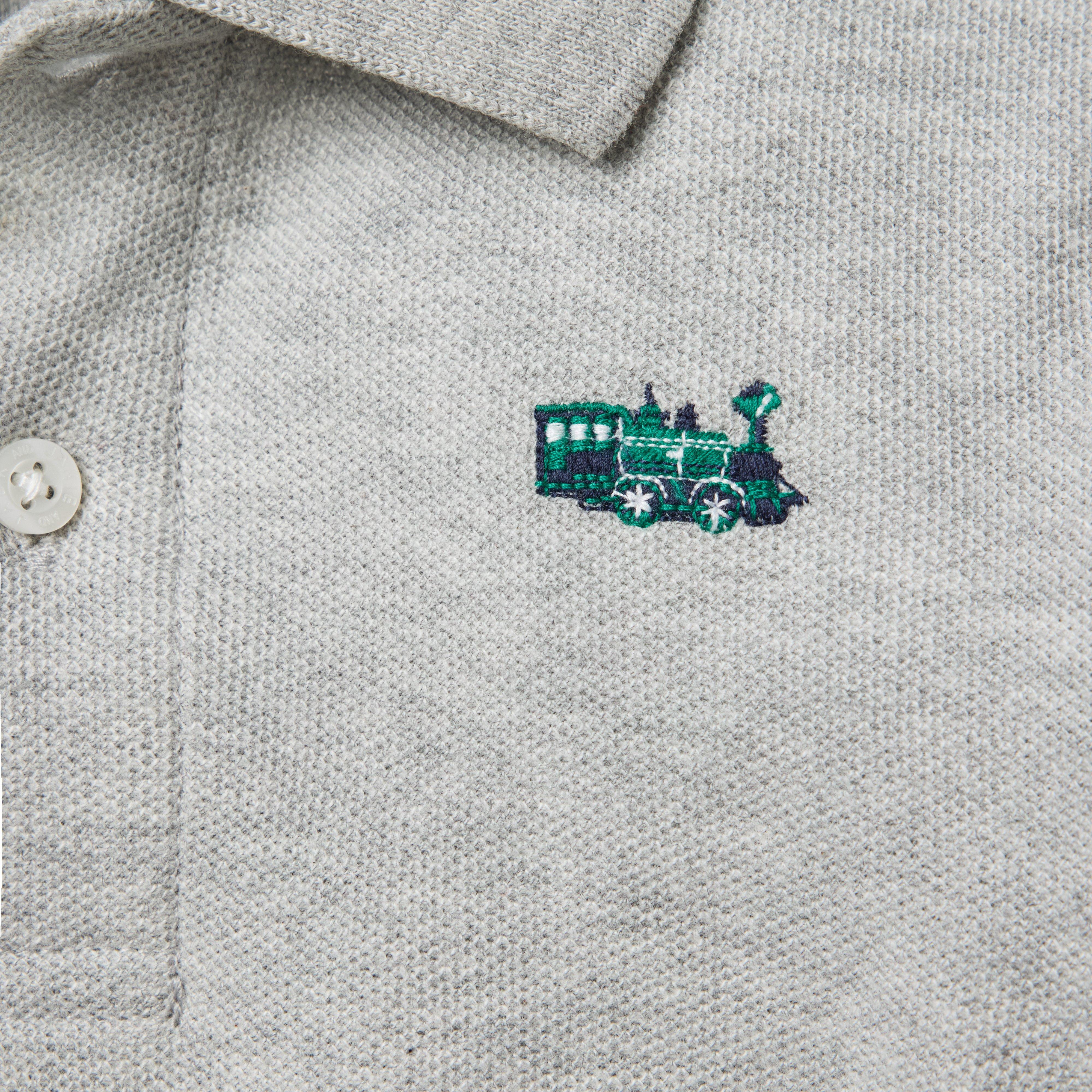Embroidered Train Pique Polo image number 1