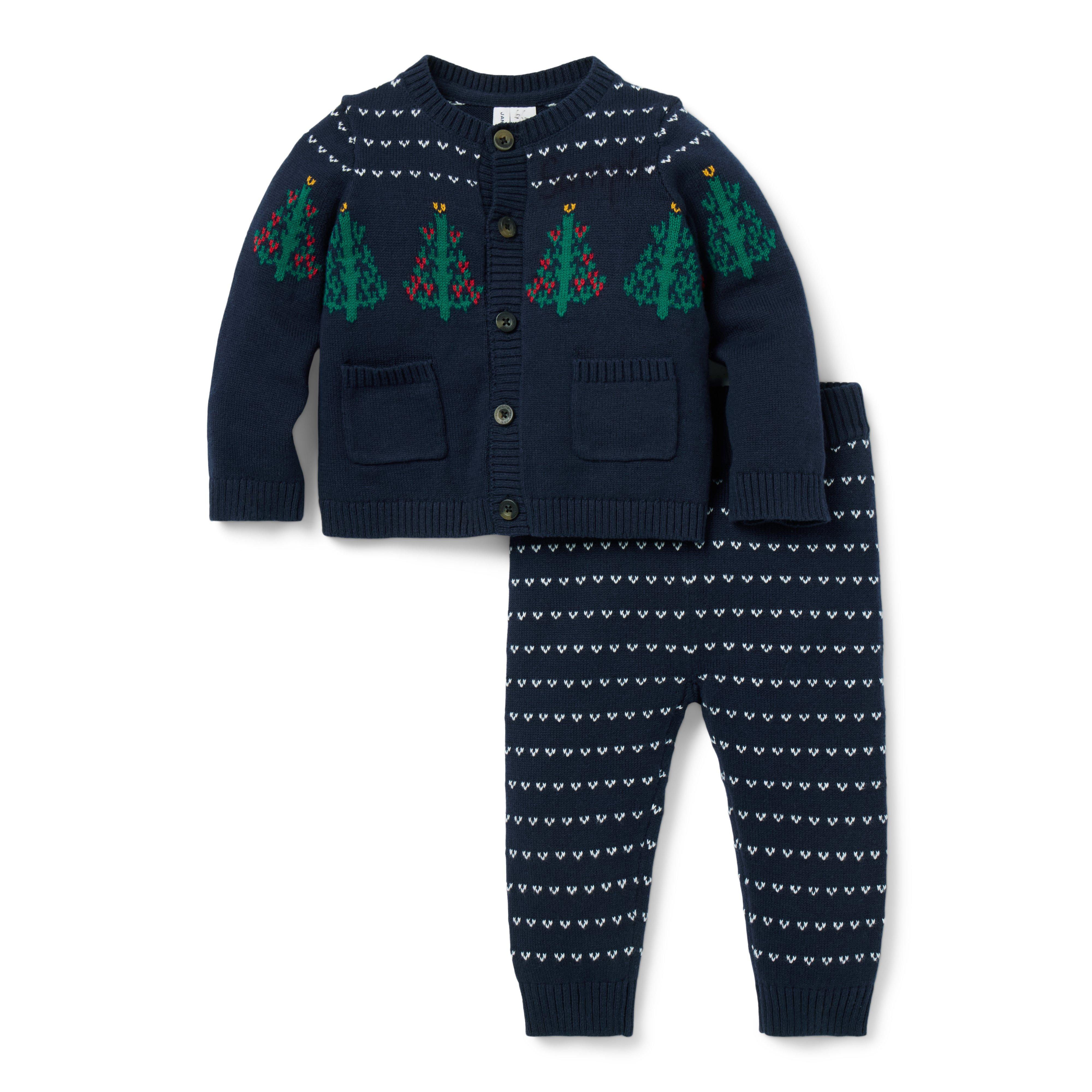 The Holiday Matching Baby Sweater Set 