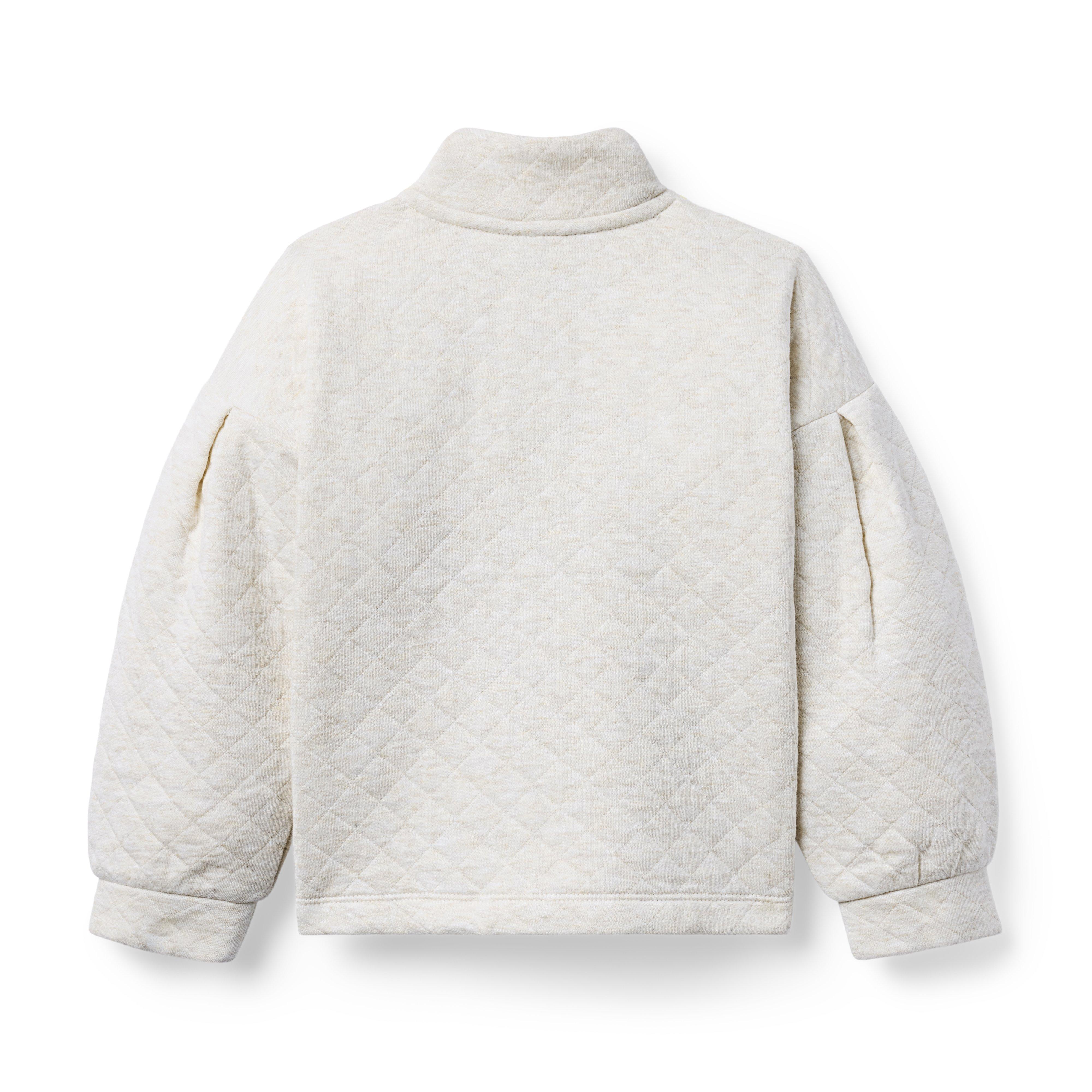 Quilted Half-Zip Sweatshirt image number 1