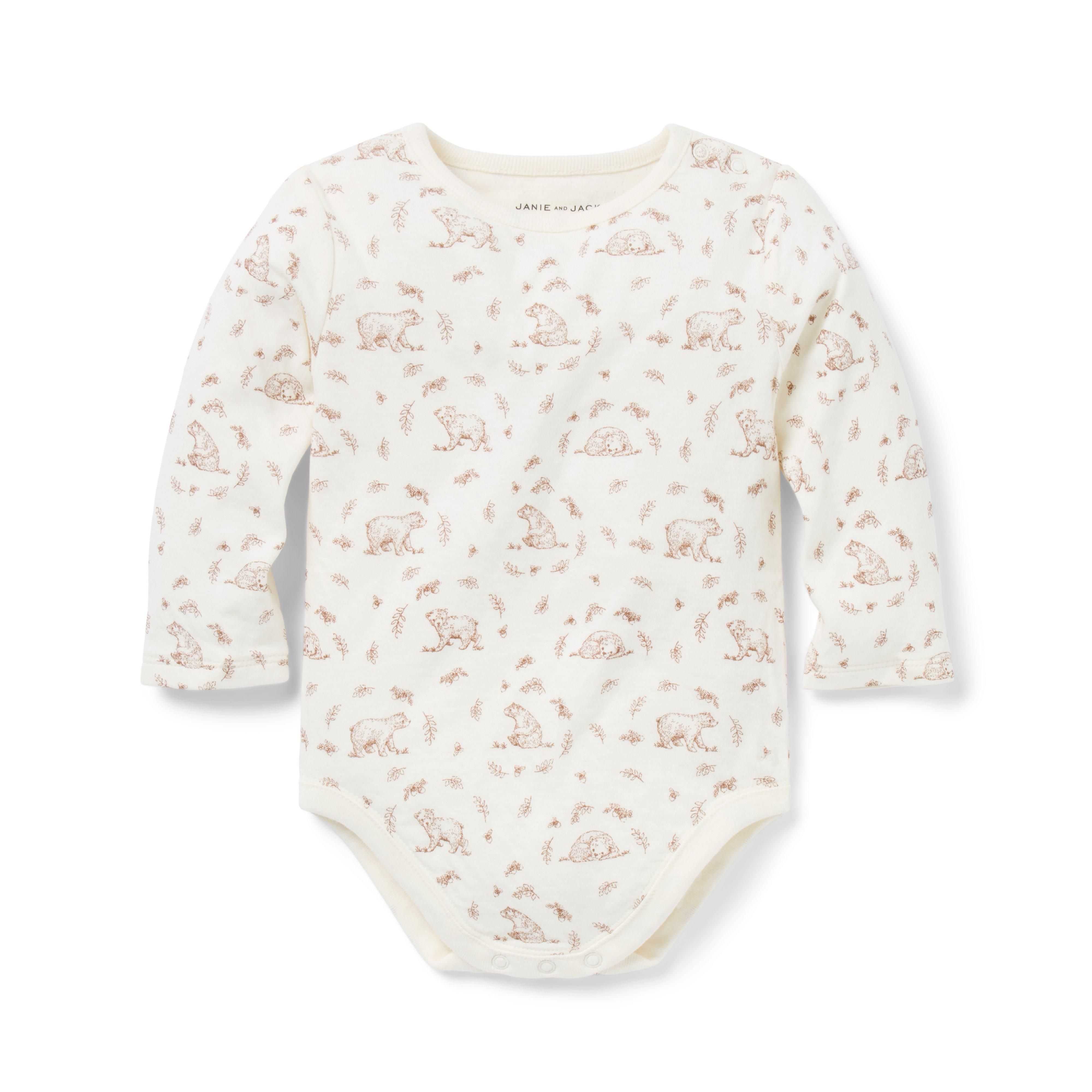 Baby Bear Toile Bodysuit