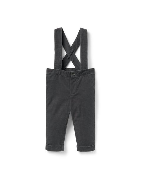 Baby Corduroy Suspender Pant