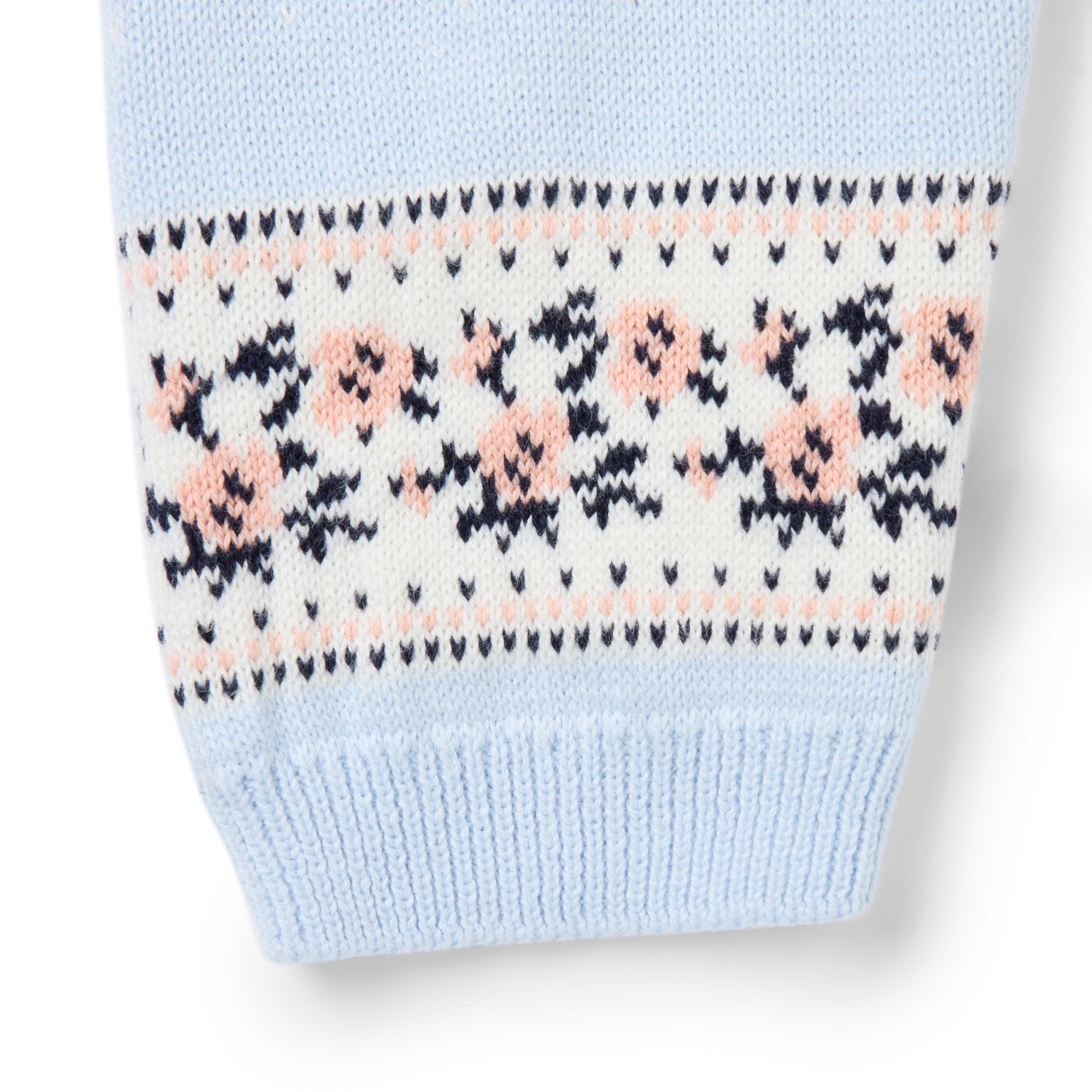 Baby Floral Fair Isle Sweater Pant image number 1