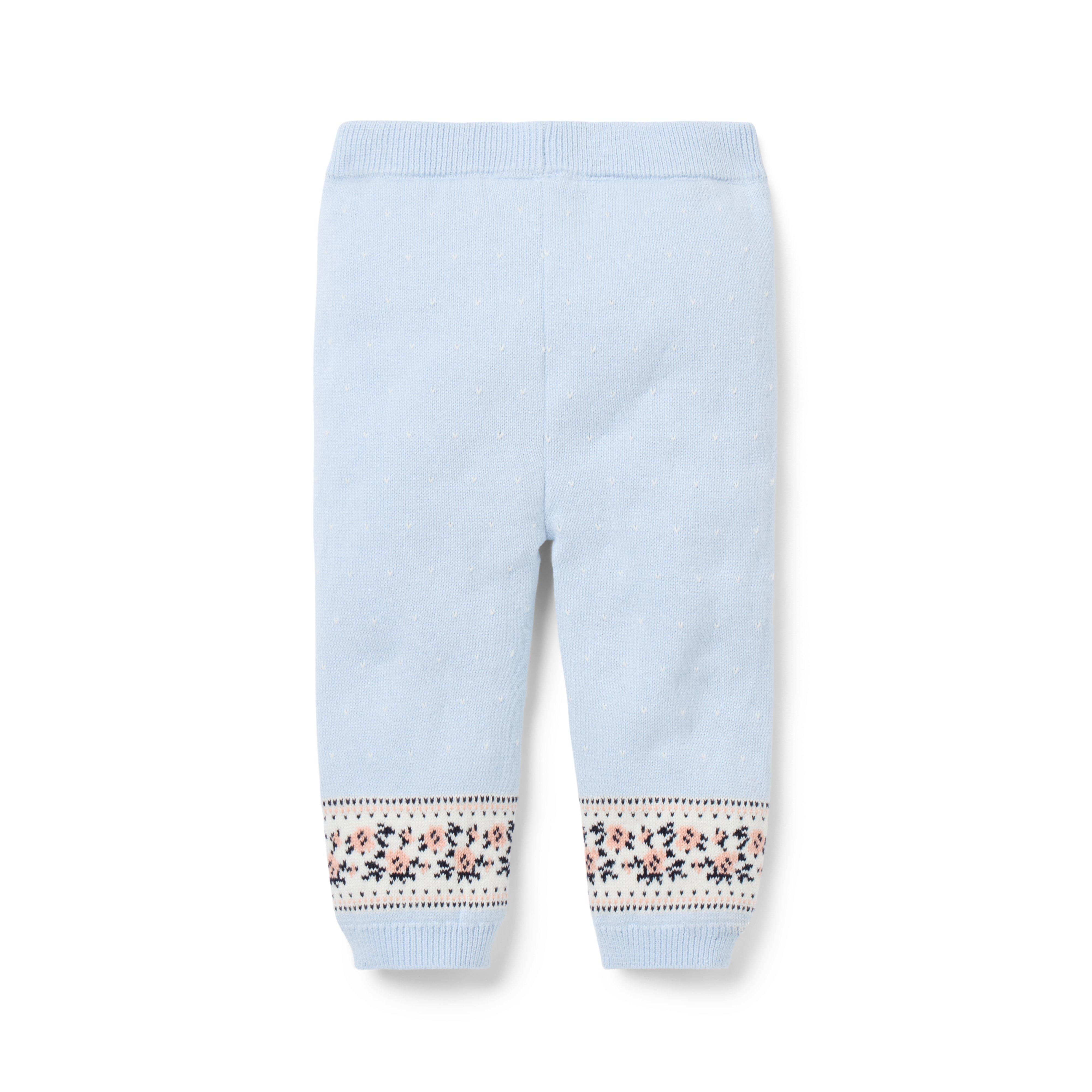 Baby Floral Fair Isle Sweater Pant image number 2