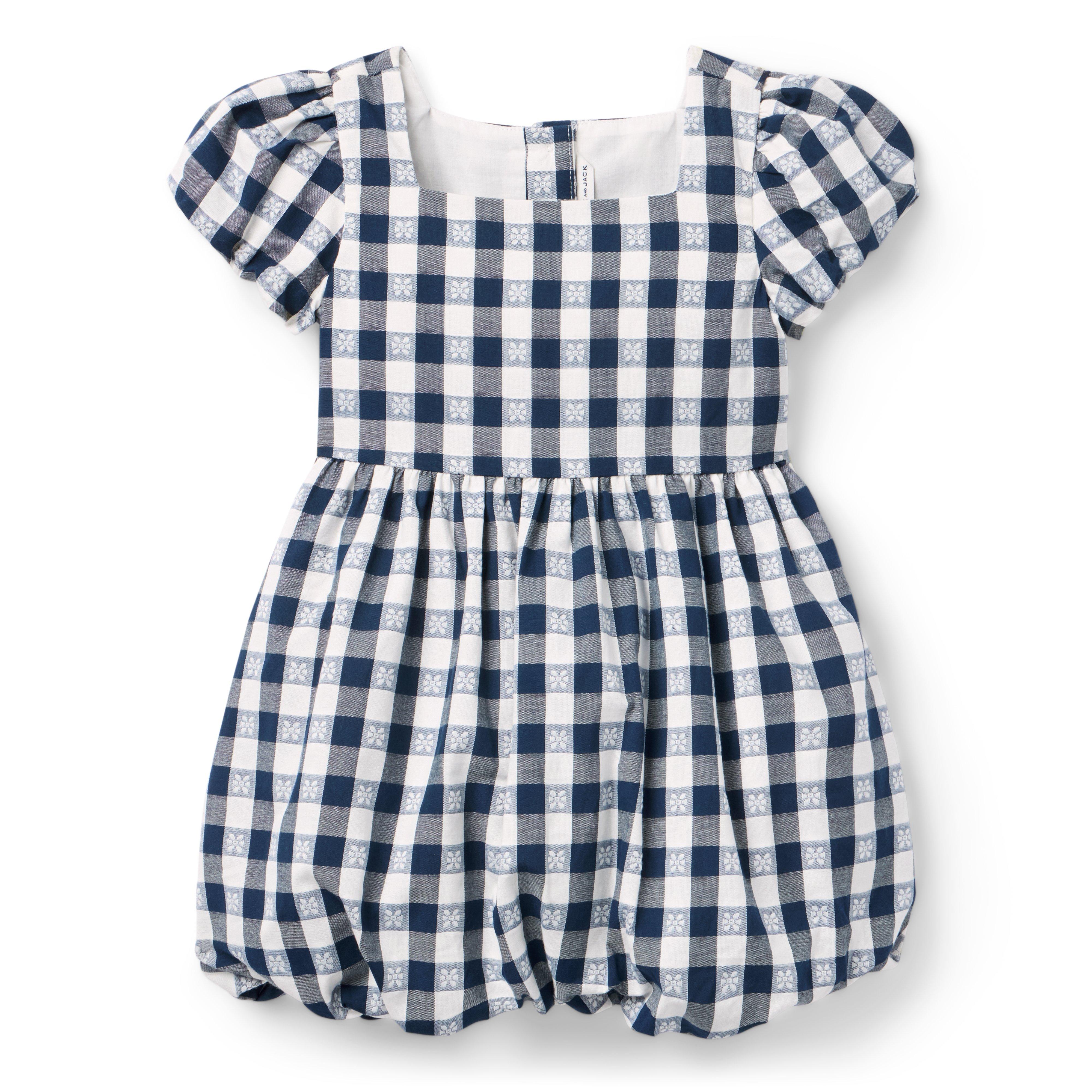 Gingham Bubble Skirt Dress