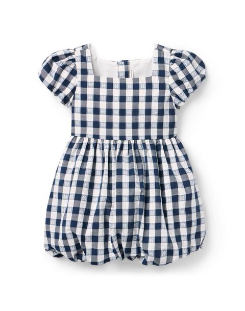 Gingham Bubble Skirt Dress