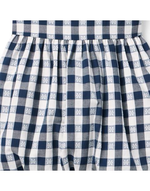 Gingham Bubble Skirt Dress